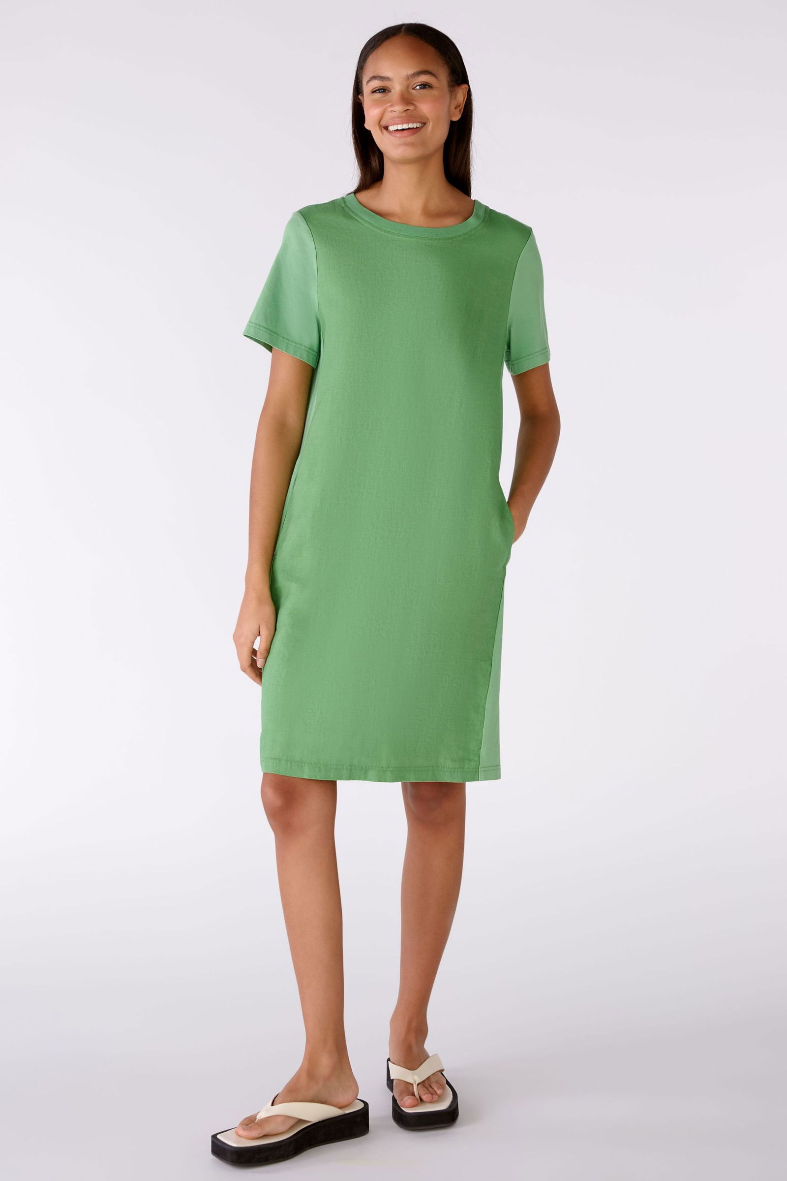 Oui Kleid aus Leinen 