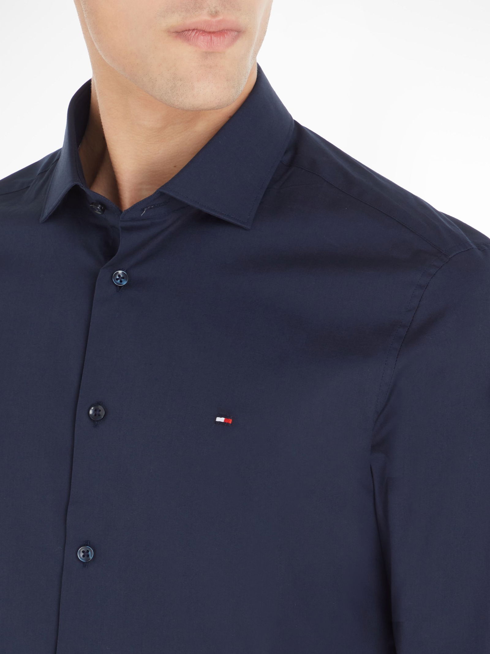 Tommy Hilfiger | Tommy Hilfiger Hemd Slim Fit | 44/R | navy blazer