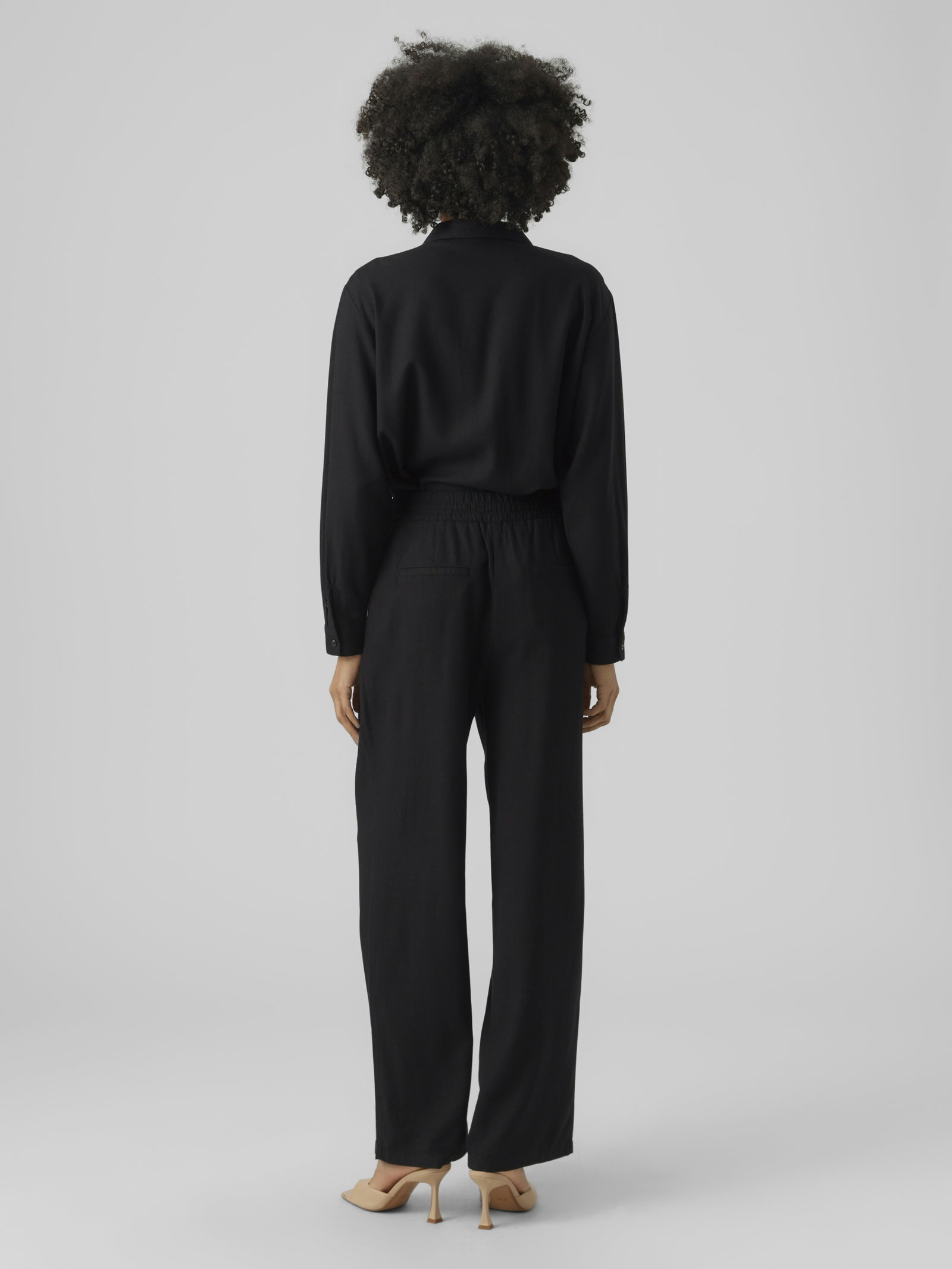 VMJESMILO HW WIDE PANTS WVN NOOS, Black #2