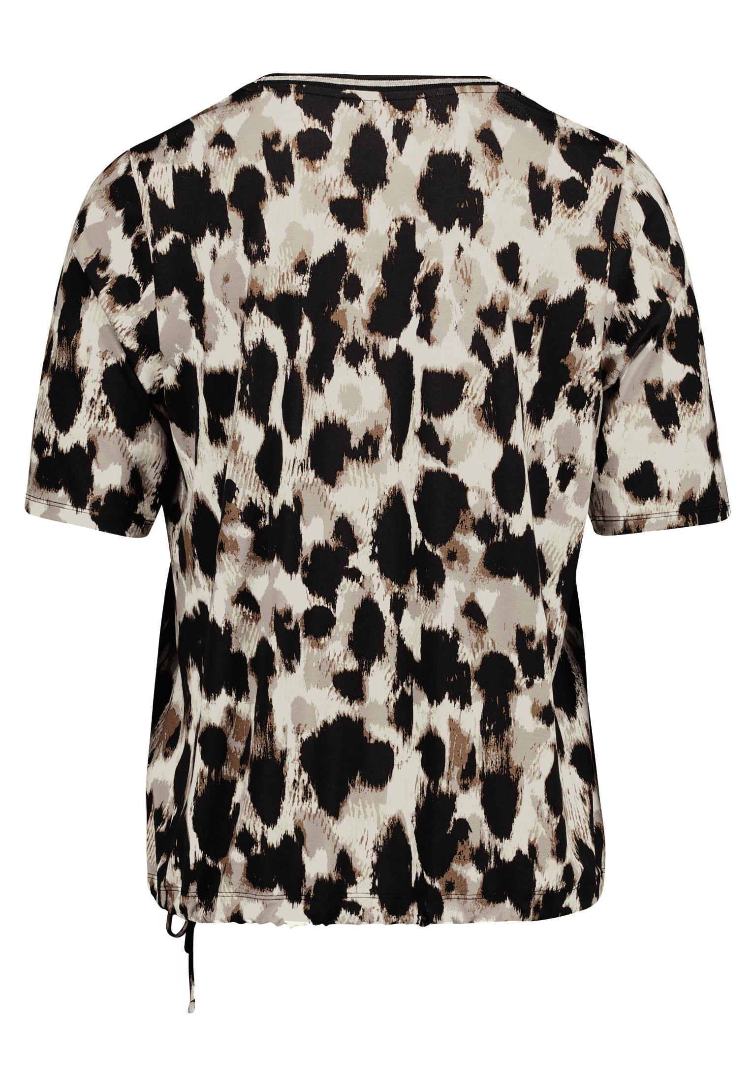 Shirt Kurz 1/2 Arm, Beige/Black #2