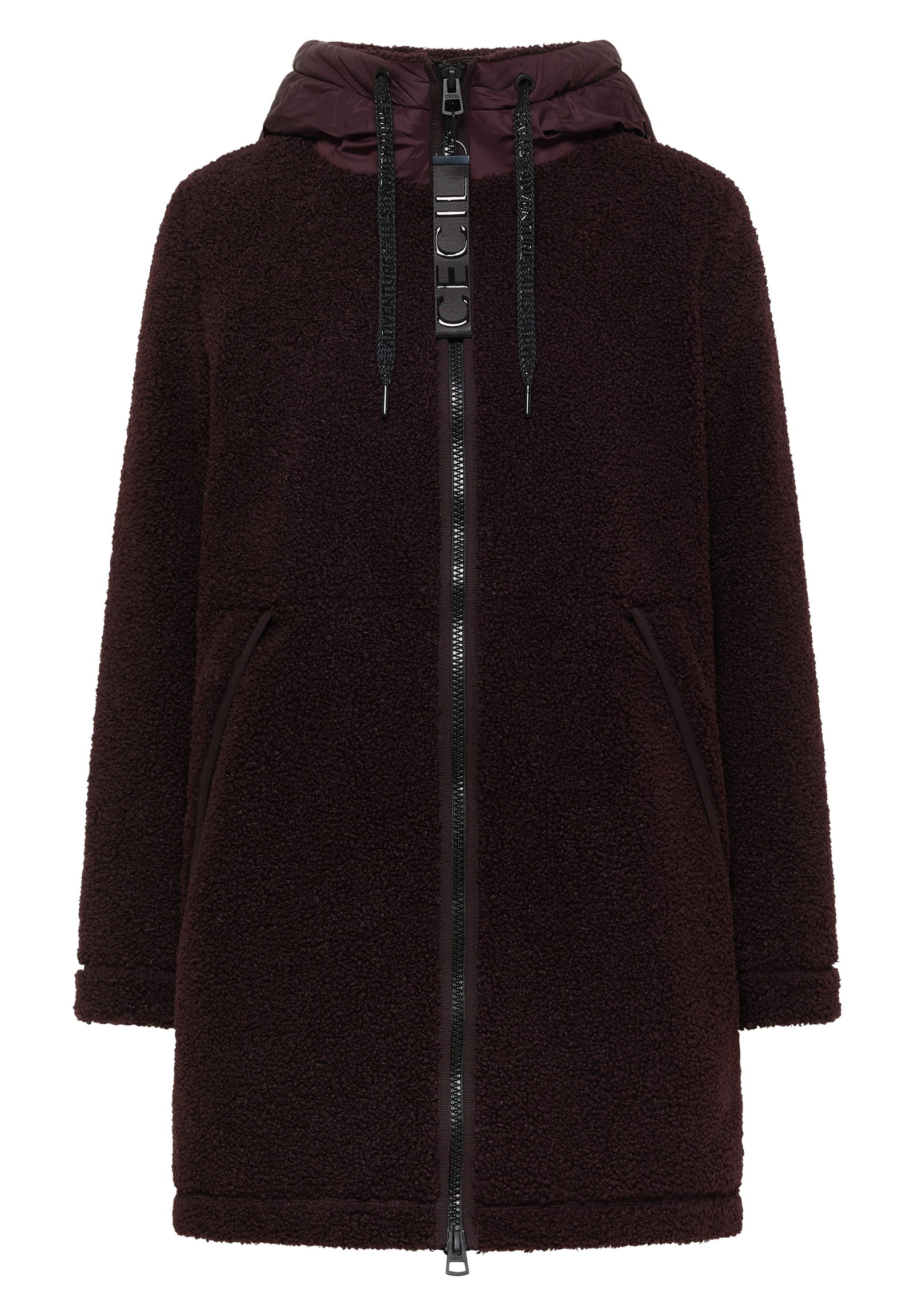 TOS Teddy Matmix Coat, berry red #1