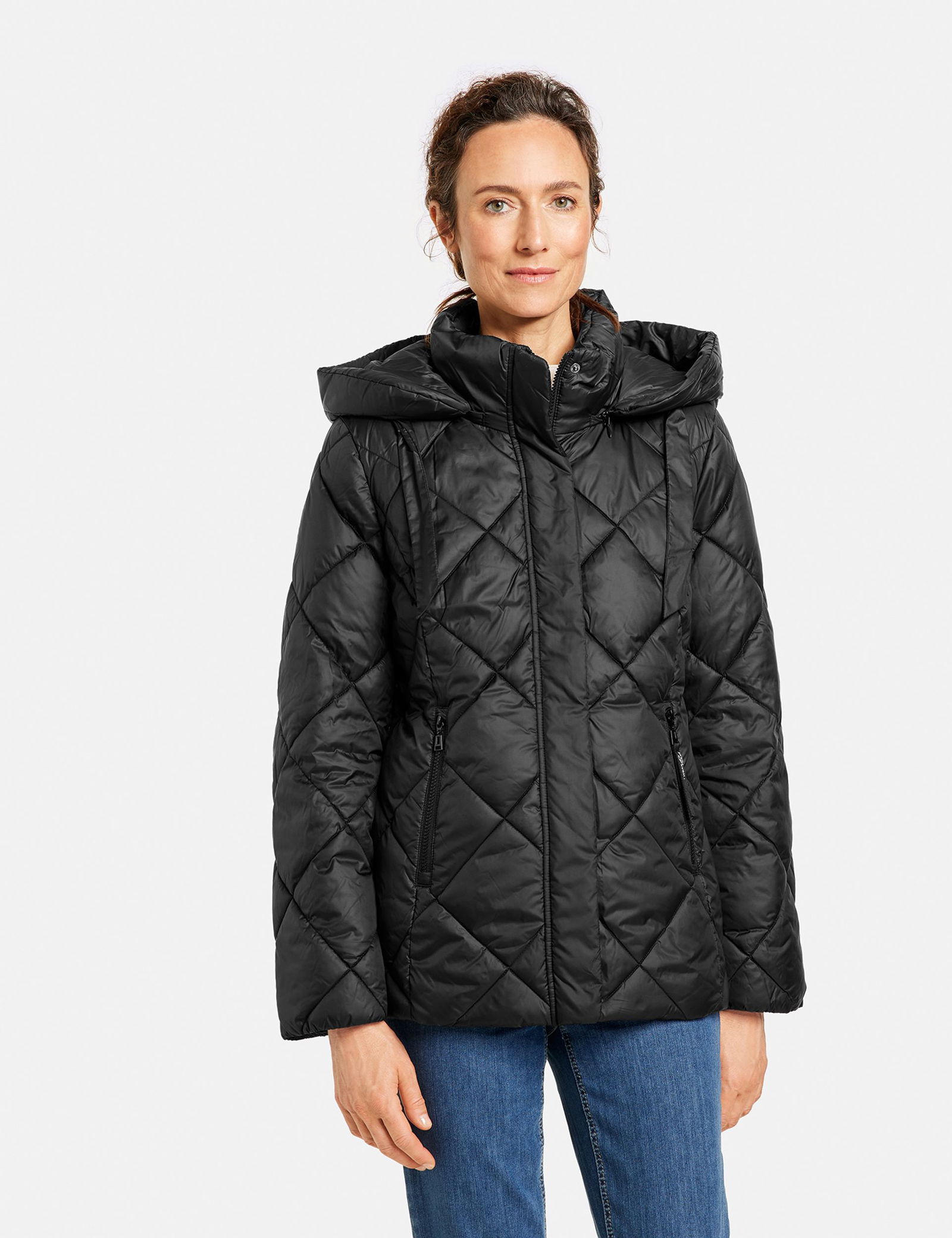 Jacke mit Rautenstepp