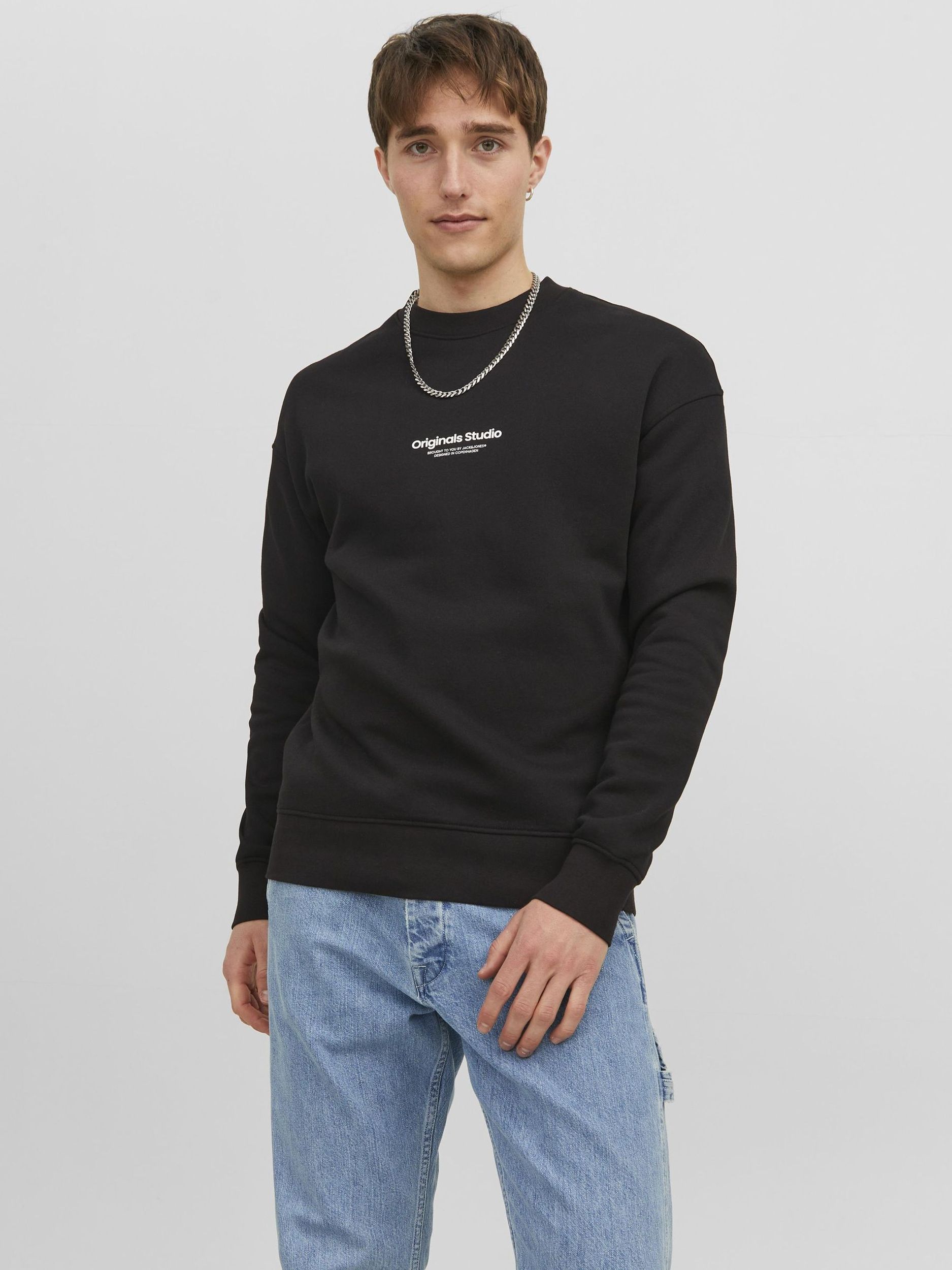 Jack&Jones |  JORVESTERBRO SWEAT CREW NECK NOOS | S | schwarz