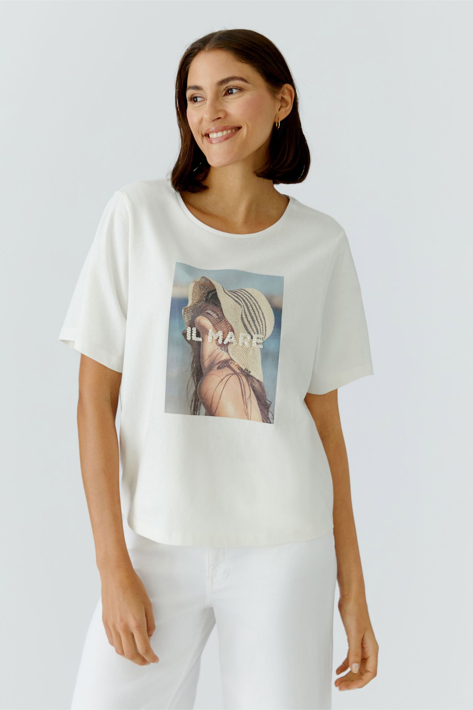 6bb9f64f7003cca37ea104a279eecf1a Oui | T-Shirt | 36 | cloud dancer