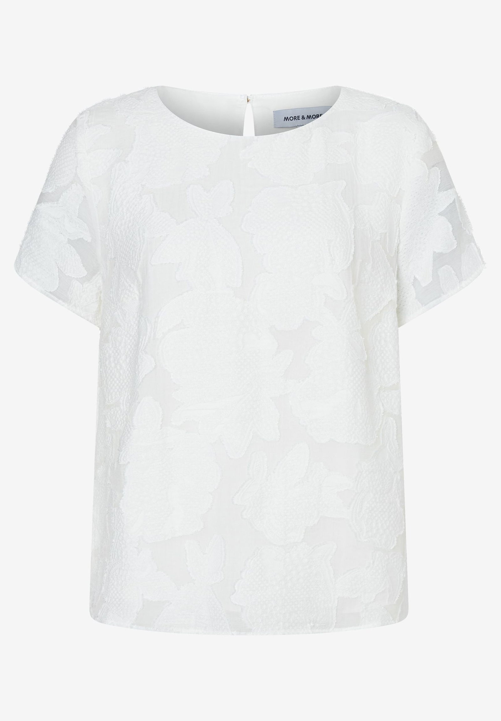 |  Jacquard Blouse, off white | 36 | ecru