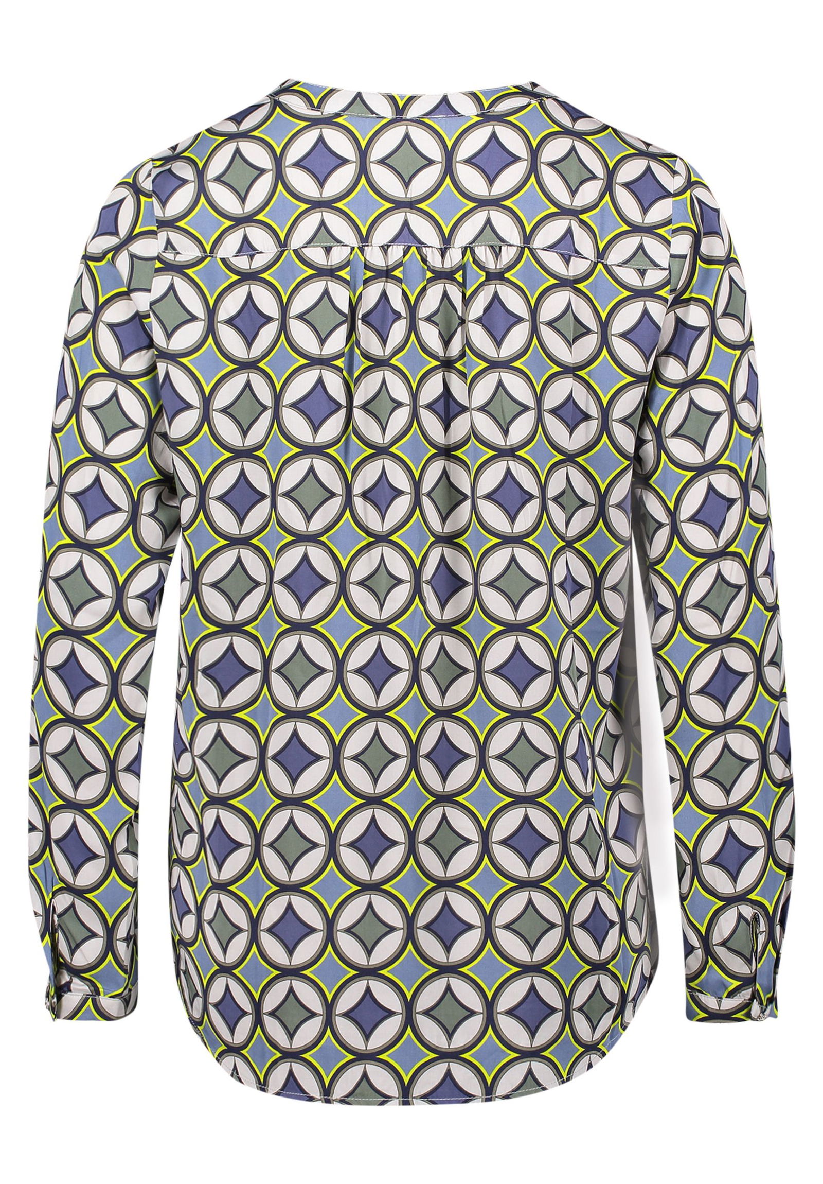 04ce302d3fcf5bee7924180e08b97fc5 | Bluse Kurz 1/1 Arm, Blue/Green | 44 | blau/grün