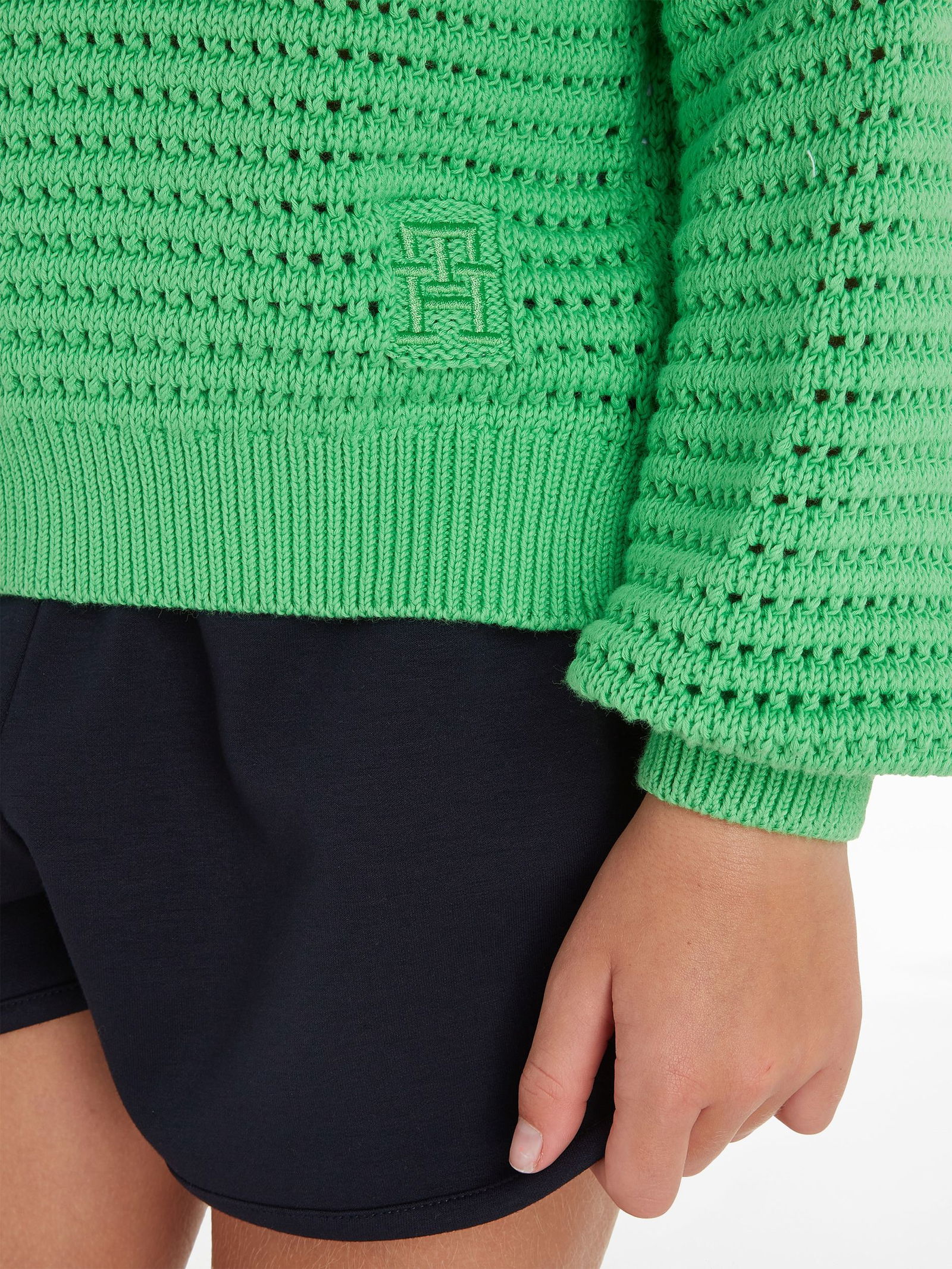 Tommy Hilfiger |  CROCHET SWEATER | 16 | spring lime