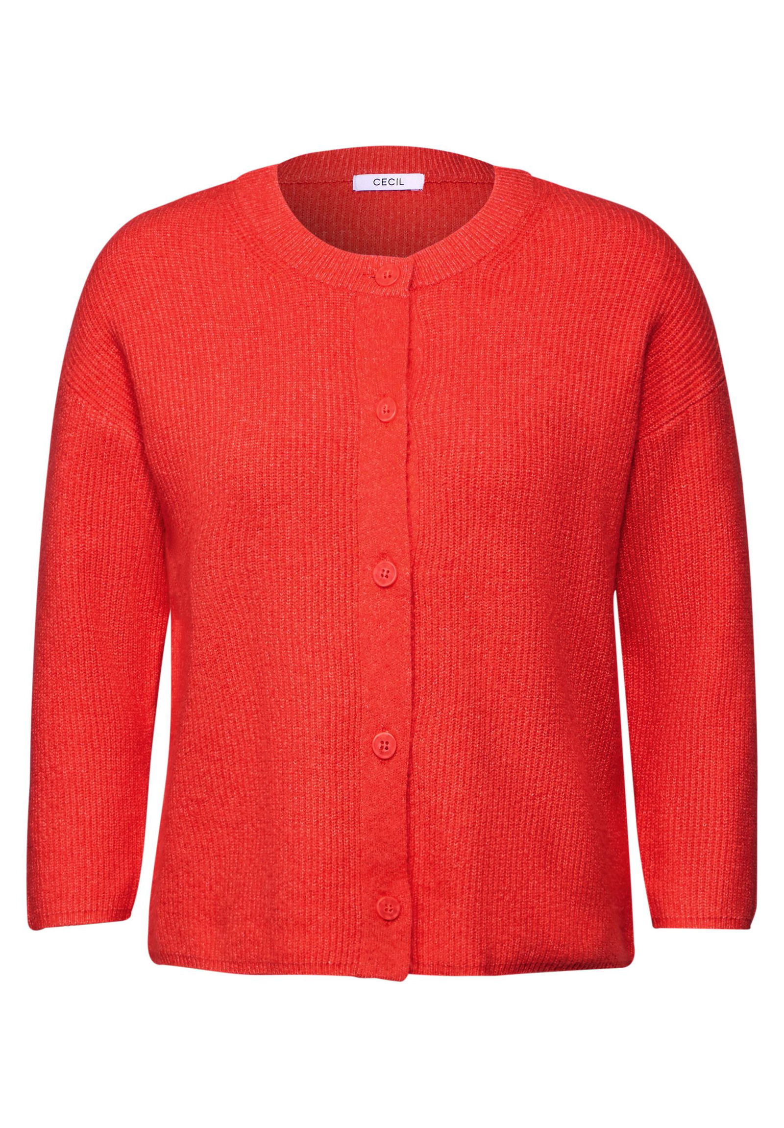 CECIL |  CECIL Strickjacke | Cardigan  | S | juicy orange melange