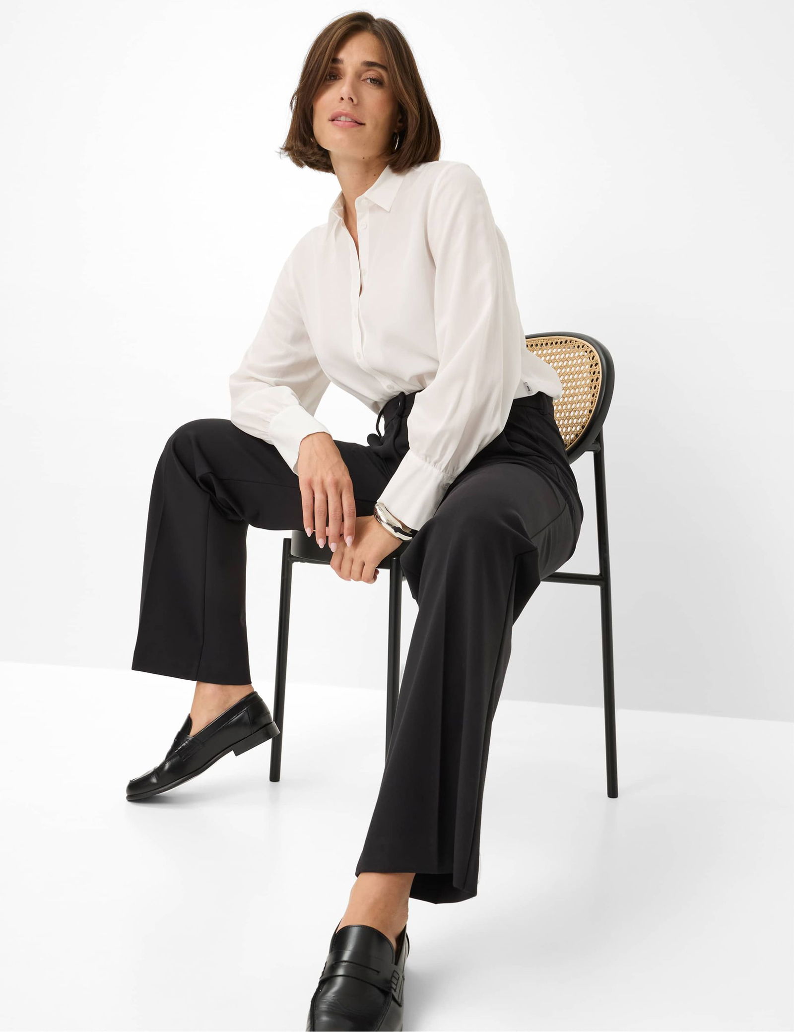 Brax |  Brax Palazzohose "Maine" | 40 | black