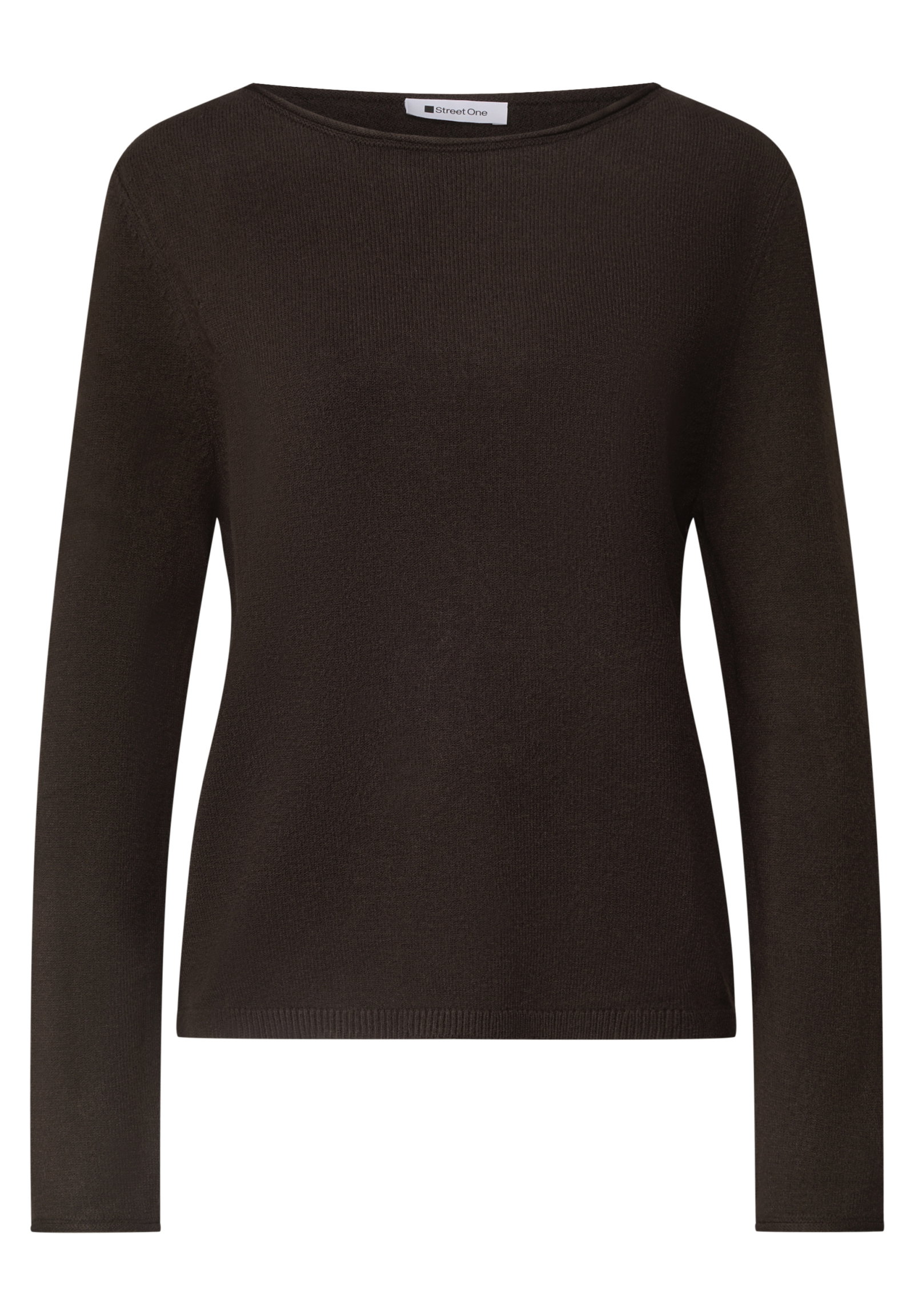 LTD QR_rolled edge u-boat swea, black coffee #1