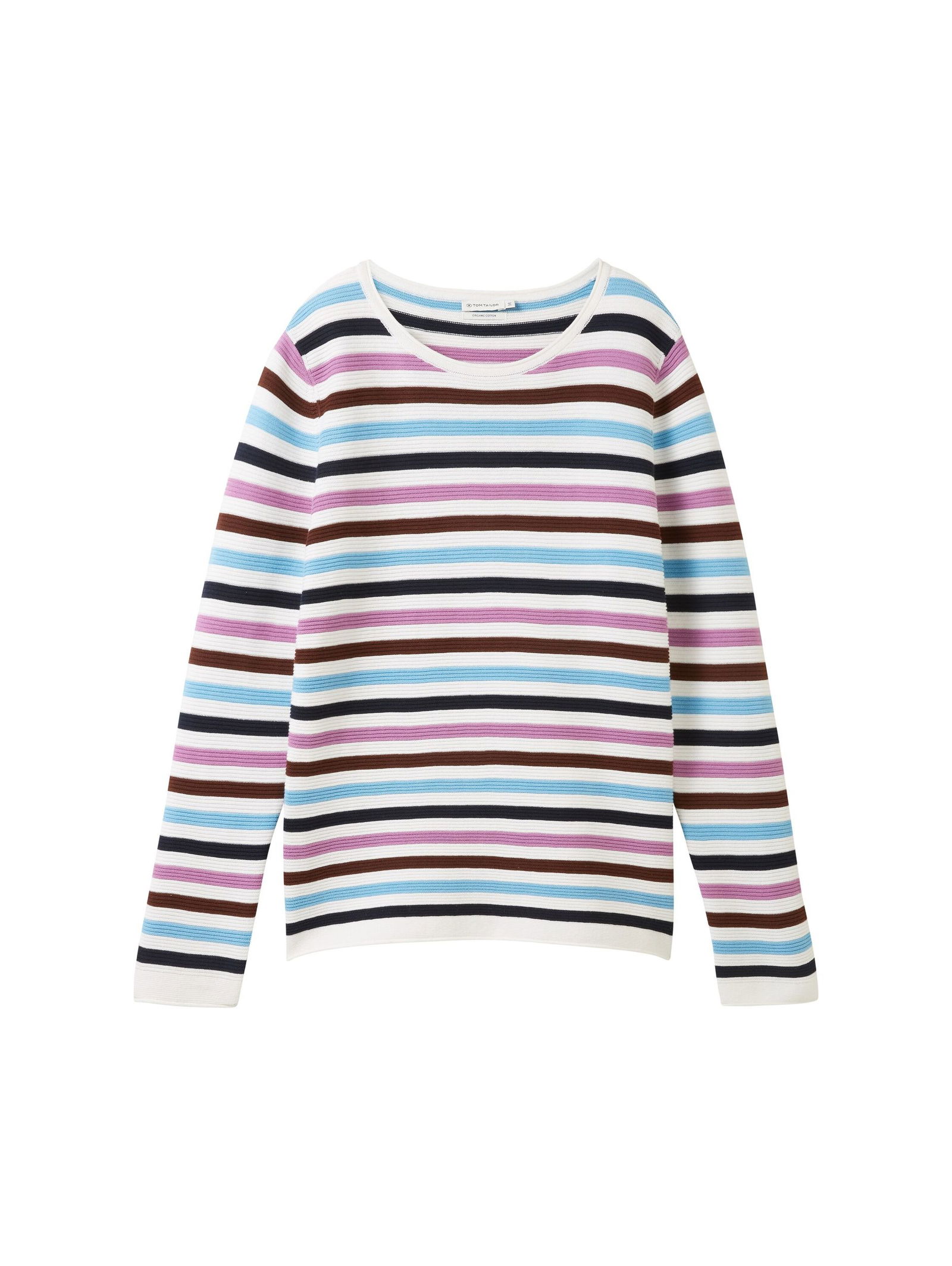 Tom Tailor |  Tom Tailor Pullover  | XL | mauvy ottoman stripe