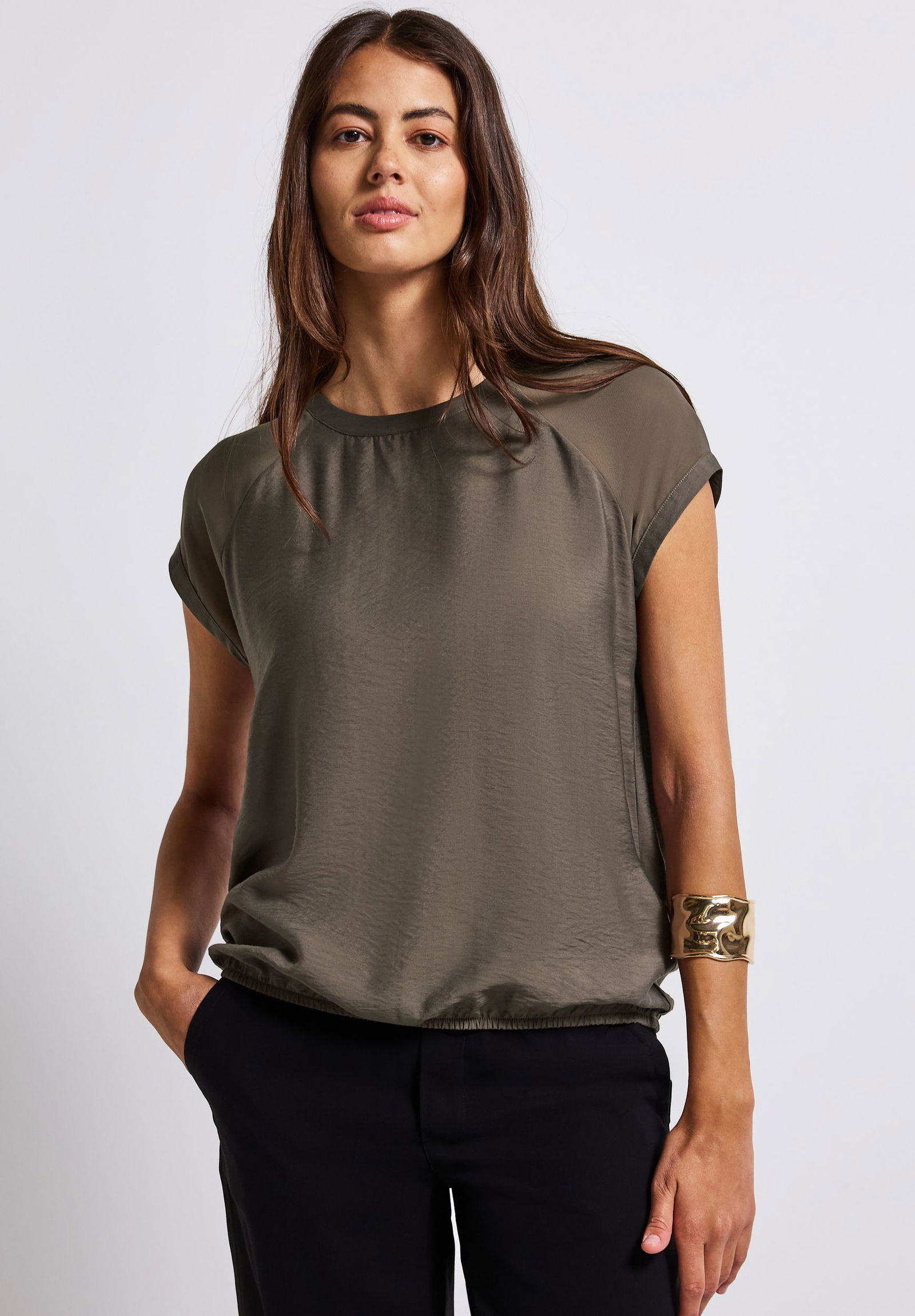  |  Blusenshirt mit Meshdetail | 40 | 4565_16762