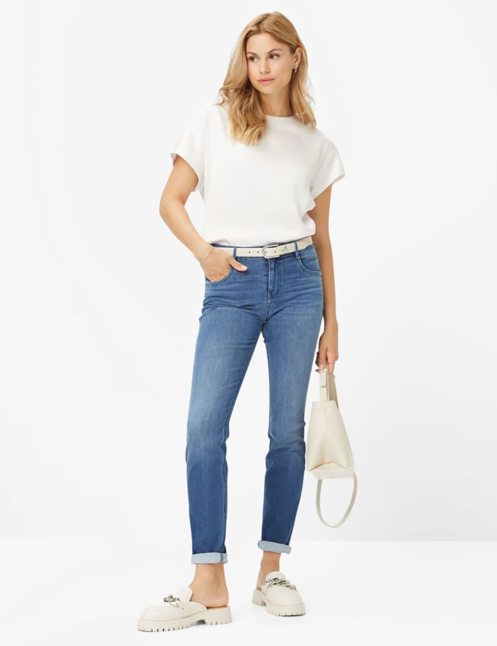 Brax | Brax Five-Pocket "Shakira" | 46 | blush blue