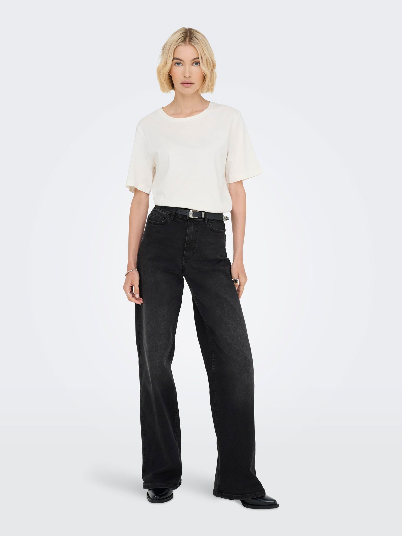 JDY |  JDY Schlaghose  | M/30 | black denim