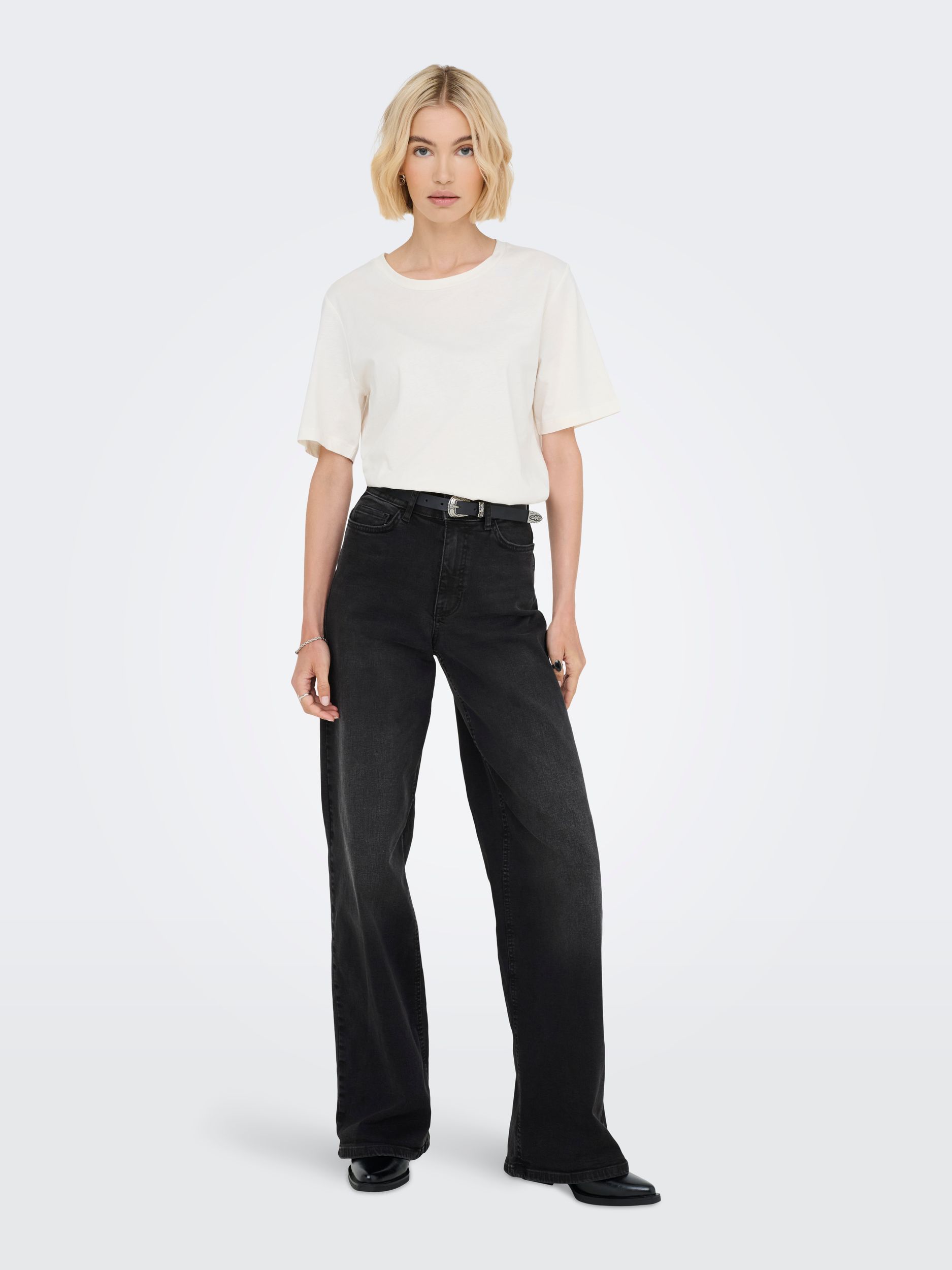 JDY |  JDY Schlaghose  | M/30 | black denim