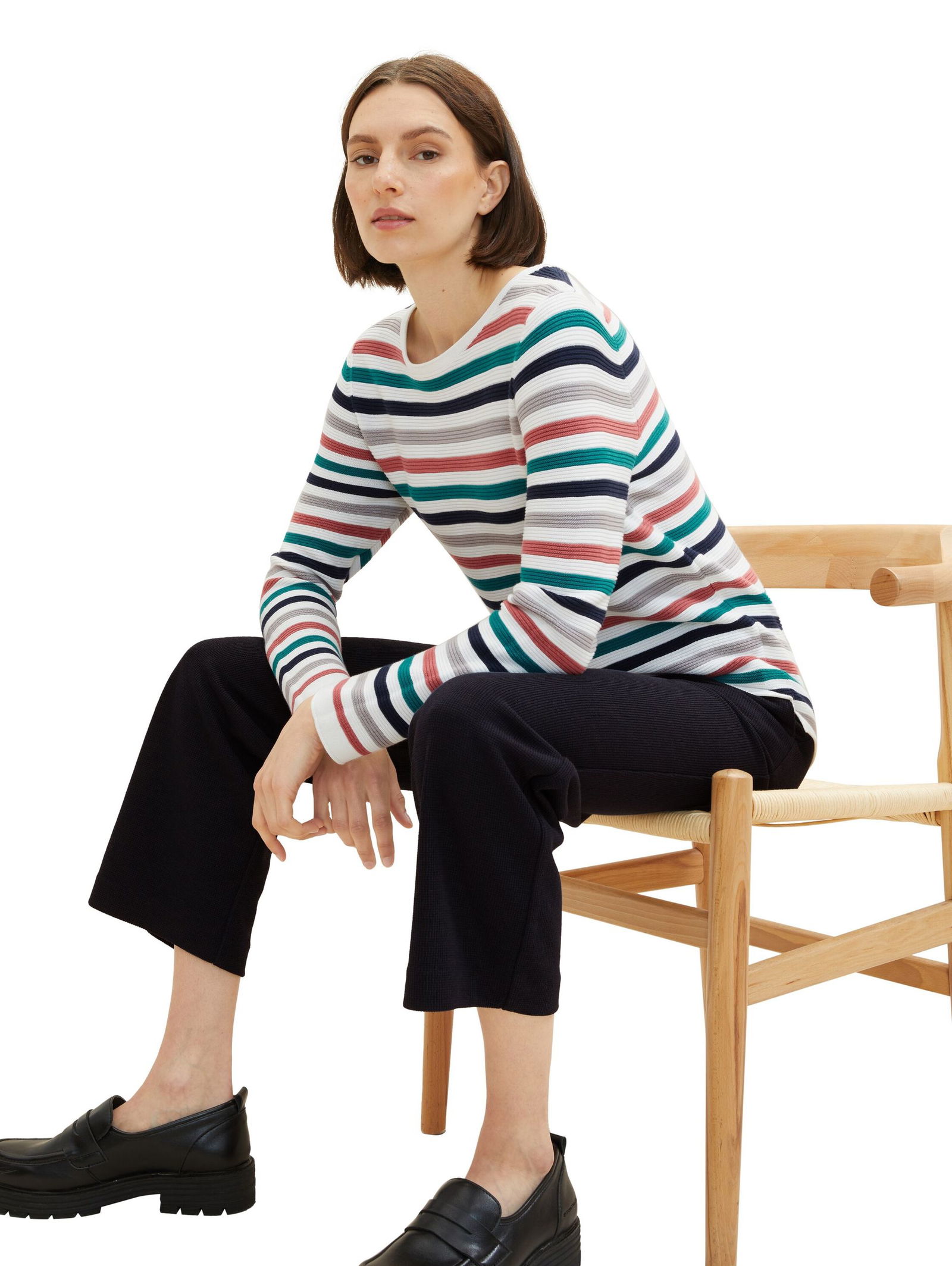 Tom Tailor |  Tom Tailor Pullover  | XXXL | blue ottoman stripe