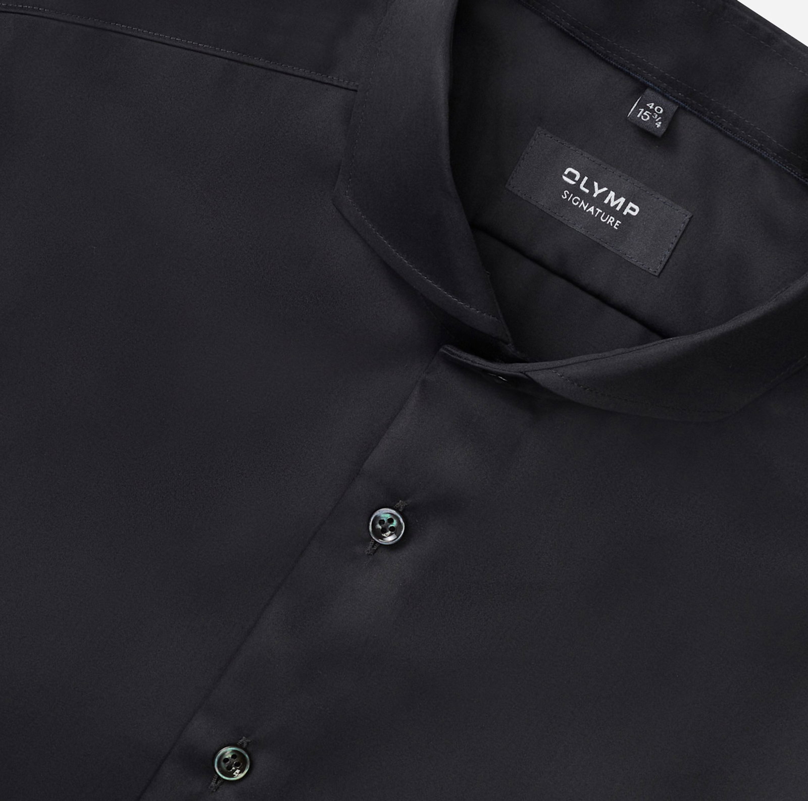 OLYMP Signature |  OLYMP Signature Hemd Modern Fit  | 46 | schwarz