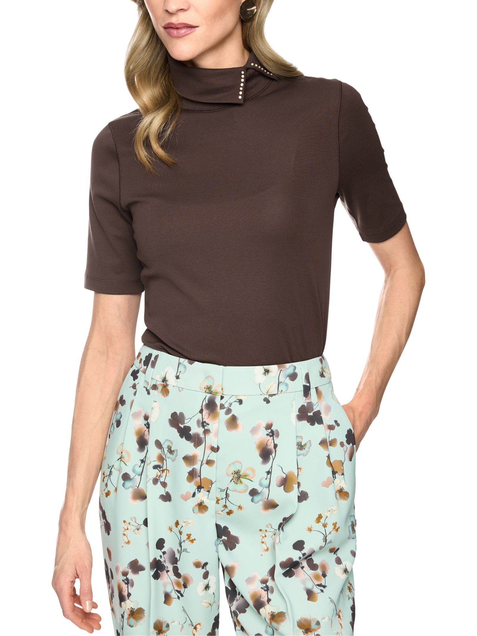 T-Shirt, seal brown #6