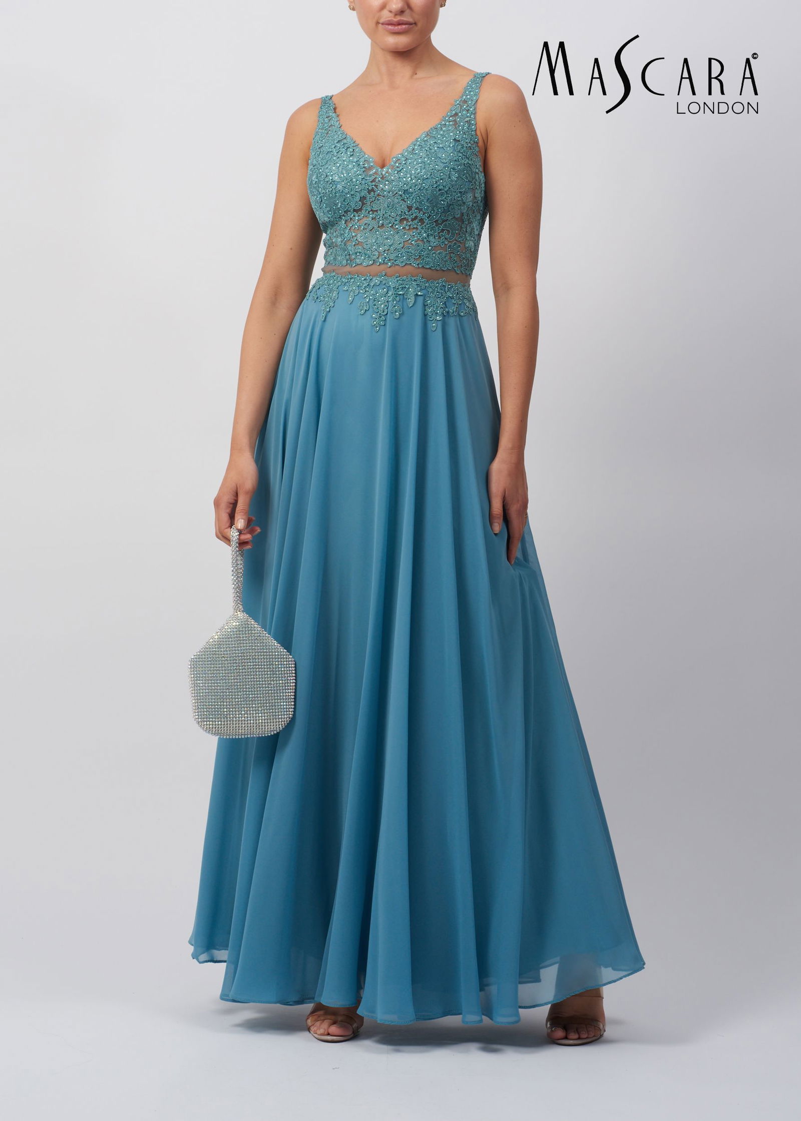 3b70f3a20f944510950610ddedf4d399 Mascara London |  Mascara London Langes Kleid  | 38 | Blau