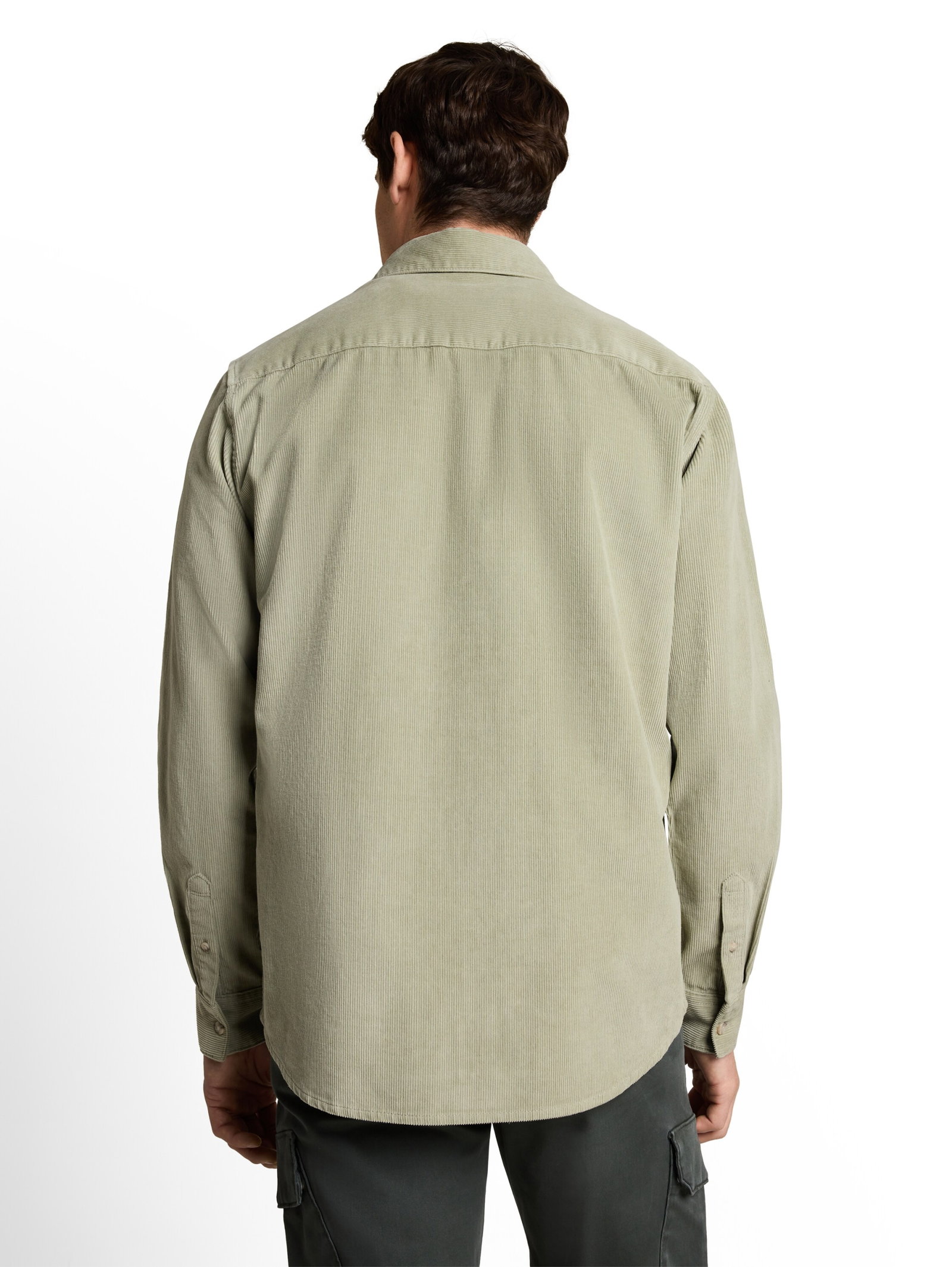 soft corduroy shirt, iron mint #3