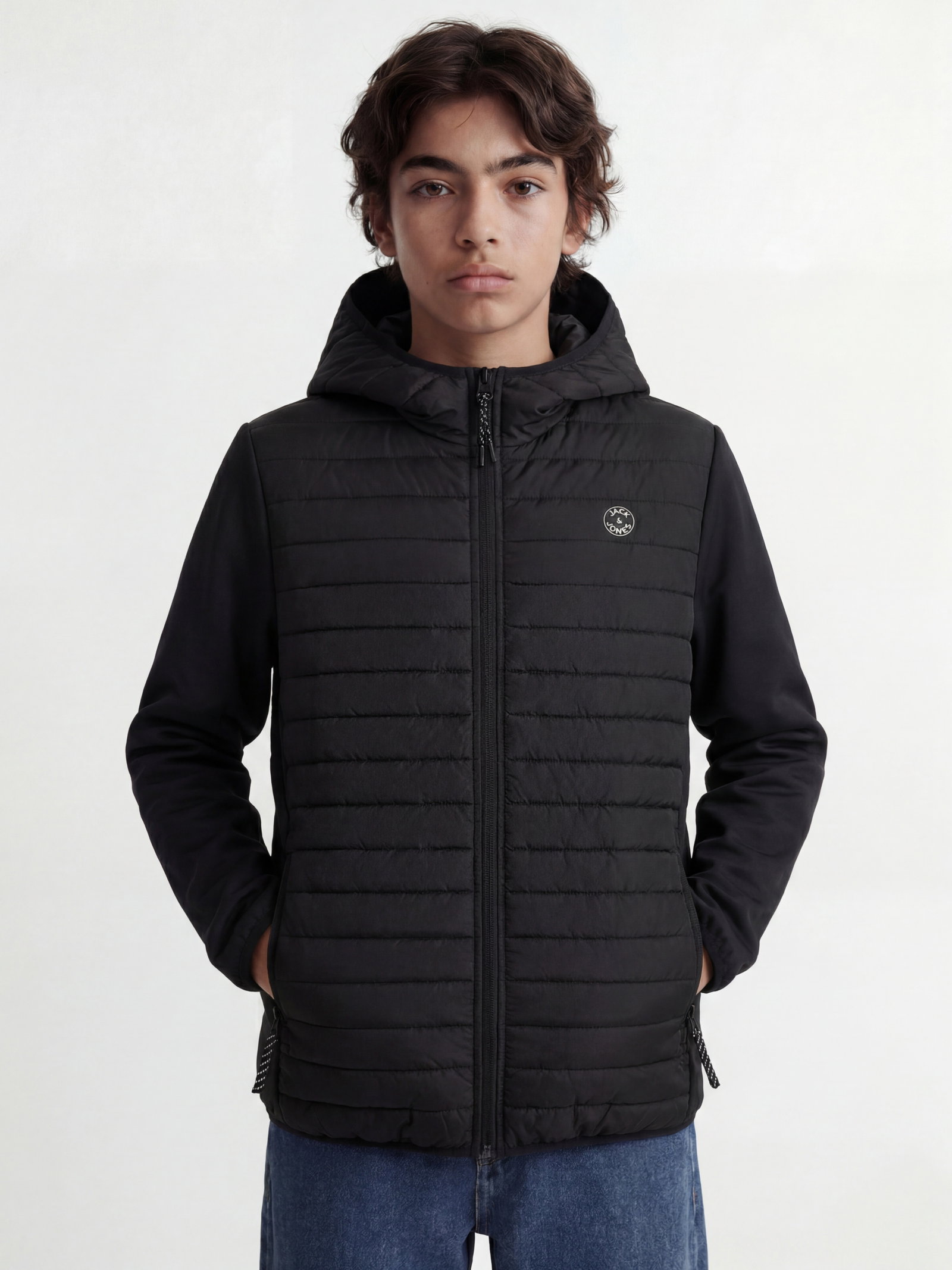 JJEMULTI QUILTED JACKET NOOS JNR, Black/SET-IN SLEEVES #2