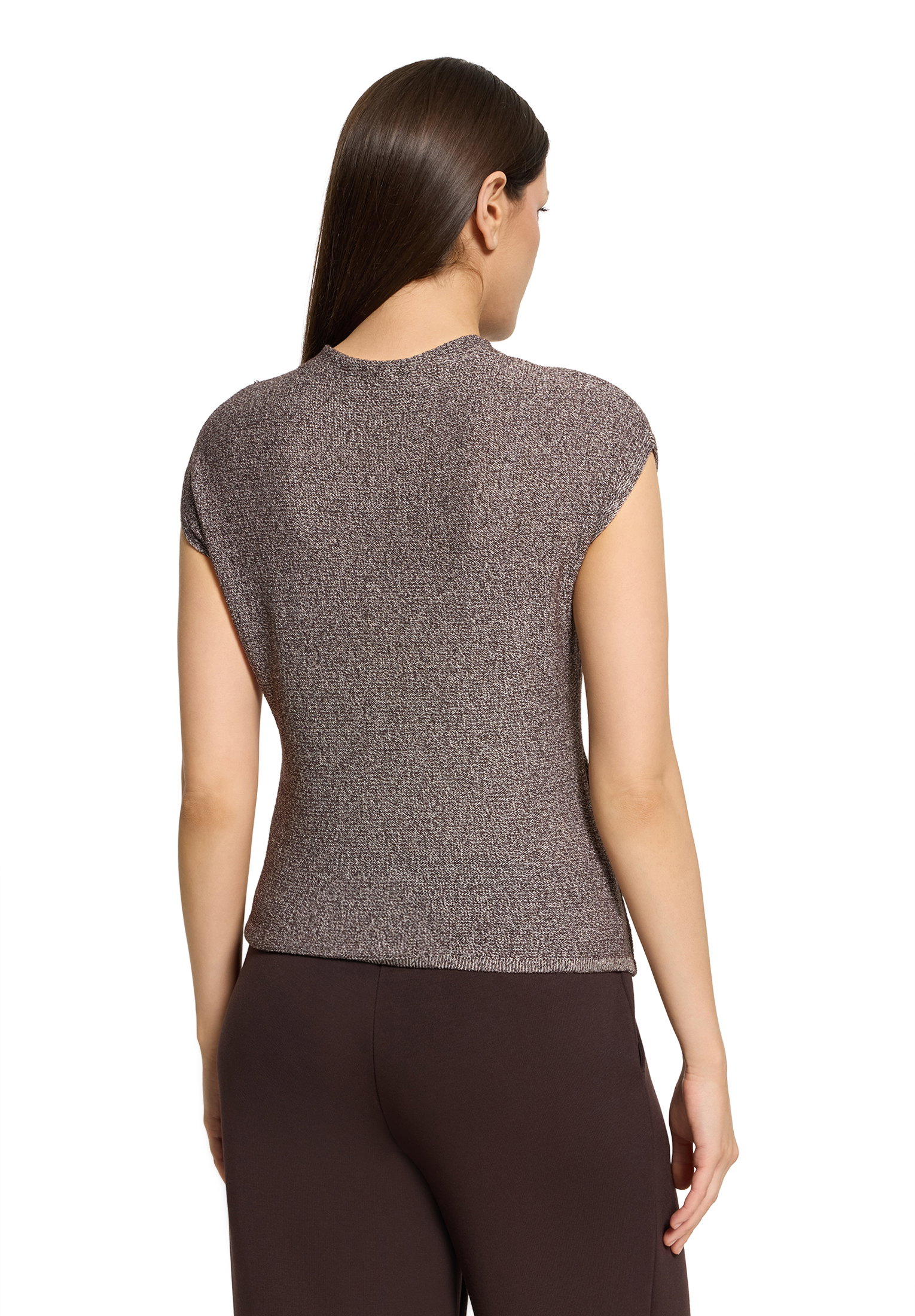 Shirt Kurz 1/2 Arm, Brown Melange #4