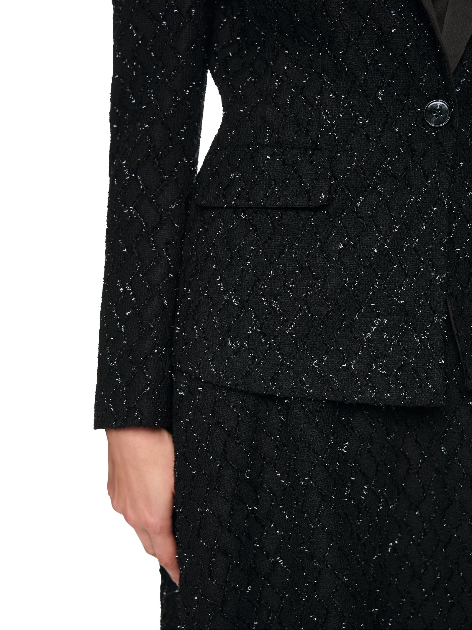 Marc Cain taillierter Blazer mit Glitzer-Details #5