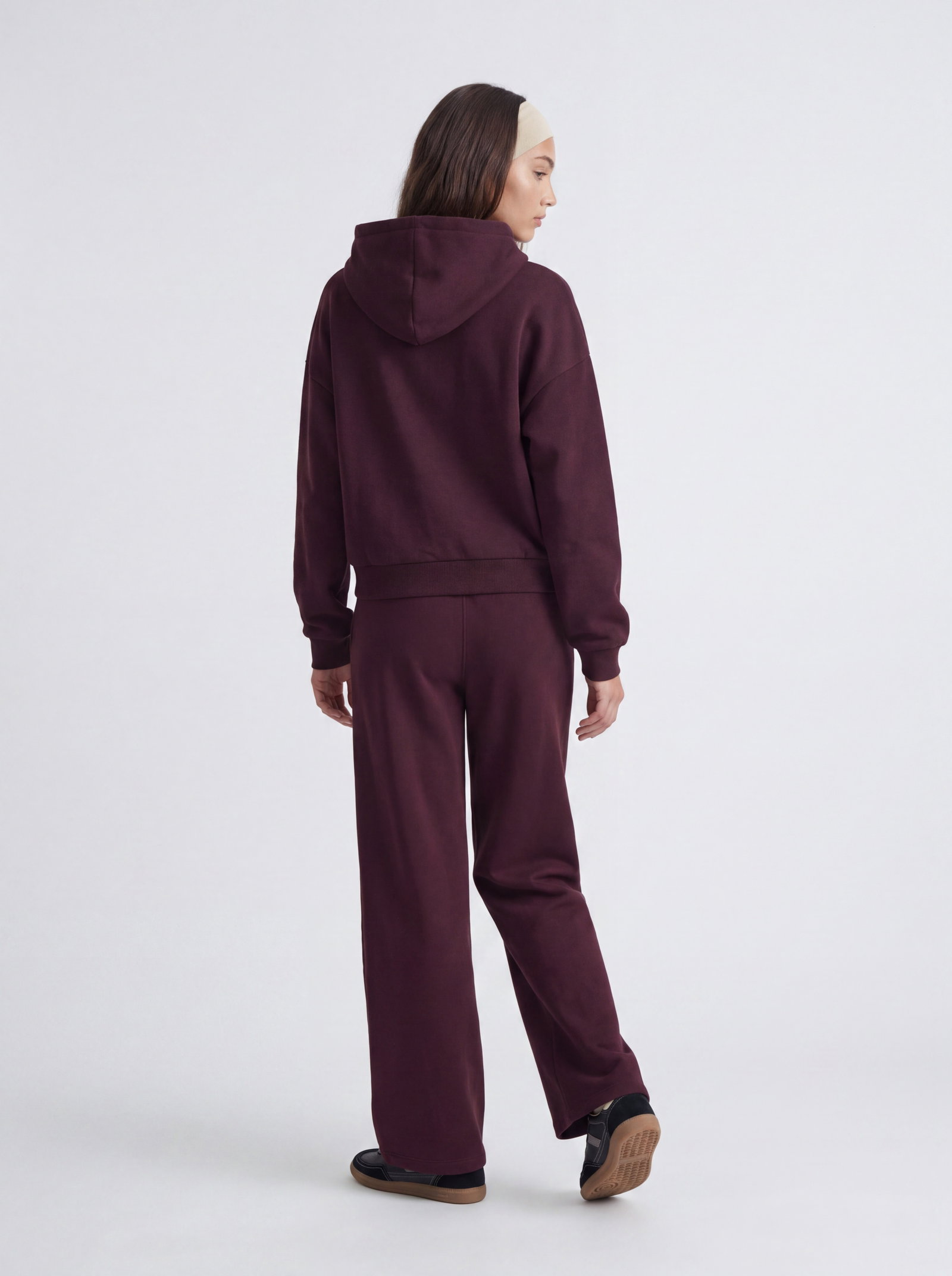 JXSTUDIO VESTERBRO HW PANT SWT NOOS, Winetasting/BRIGHT WHITE JJXX LOGO #4