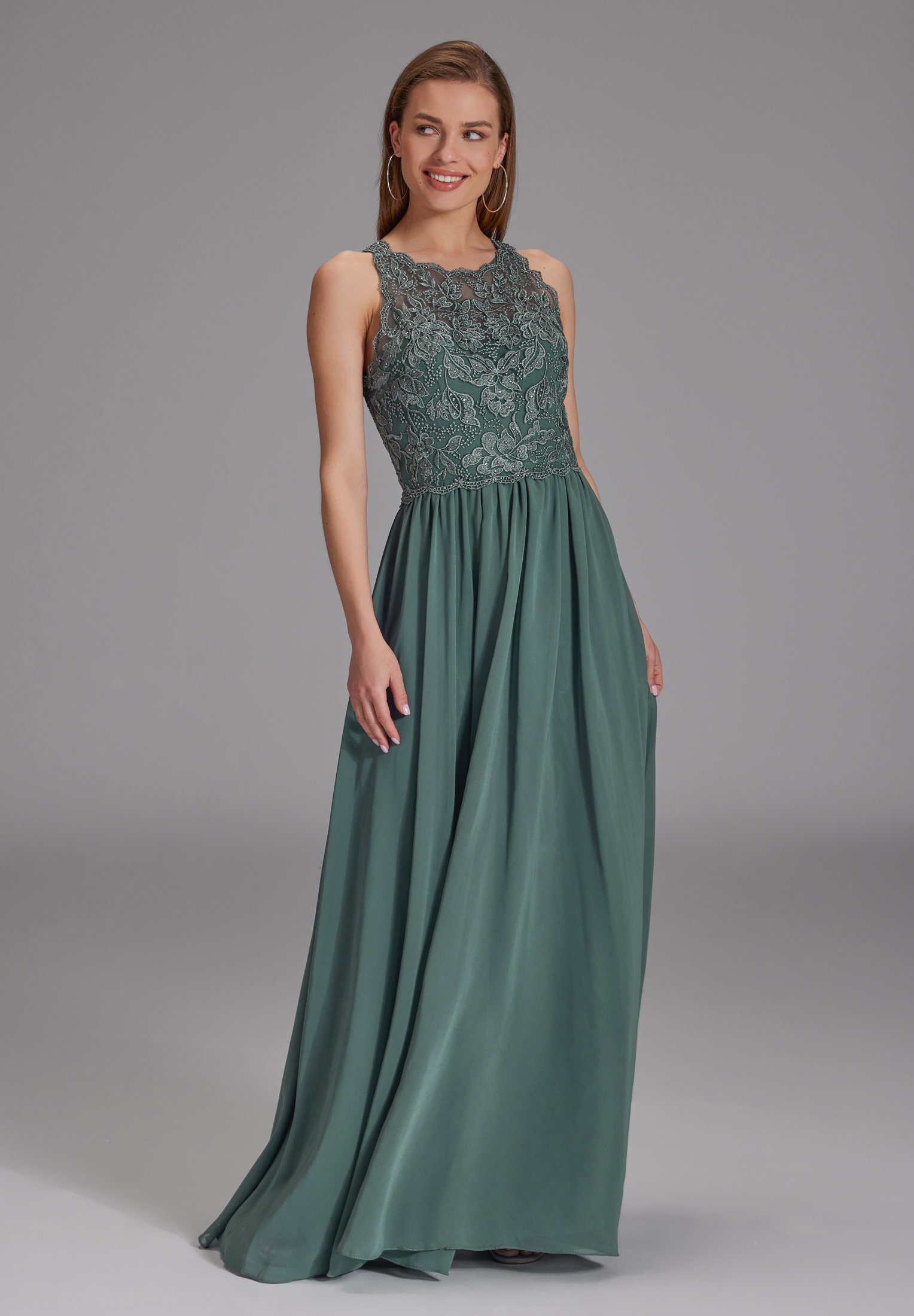 Hey Kyla High-closed-Abendkleid mit floraler Spitze #6