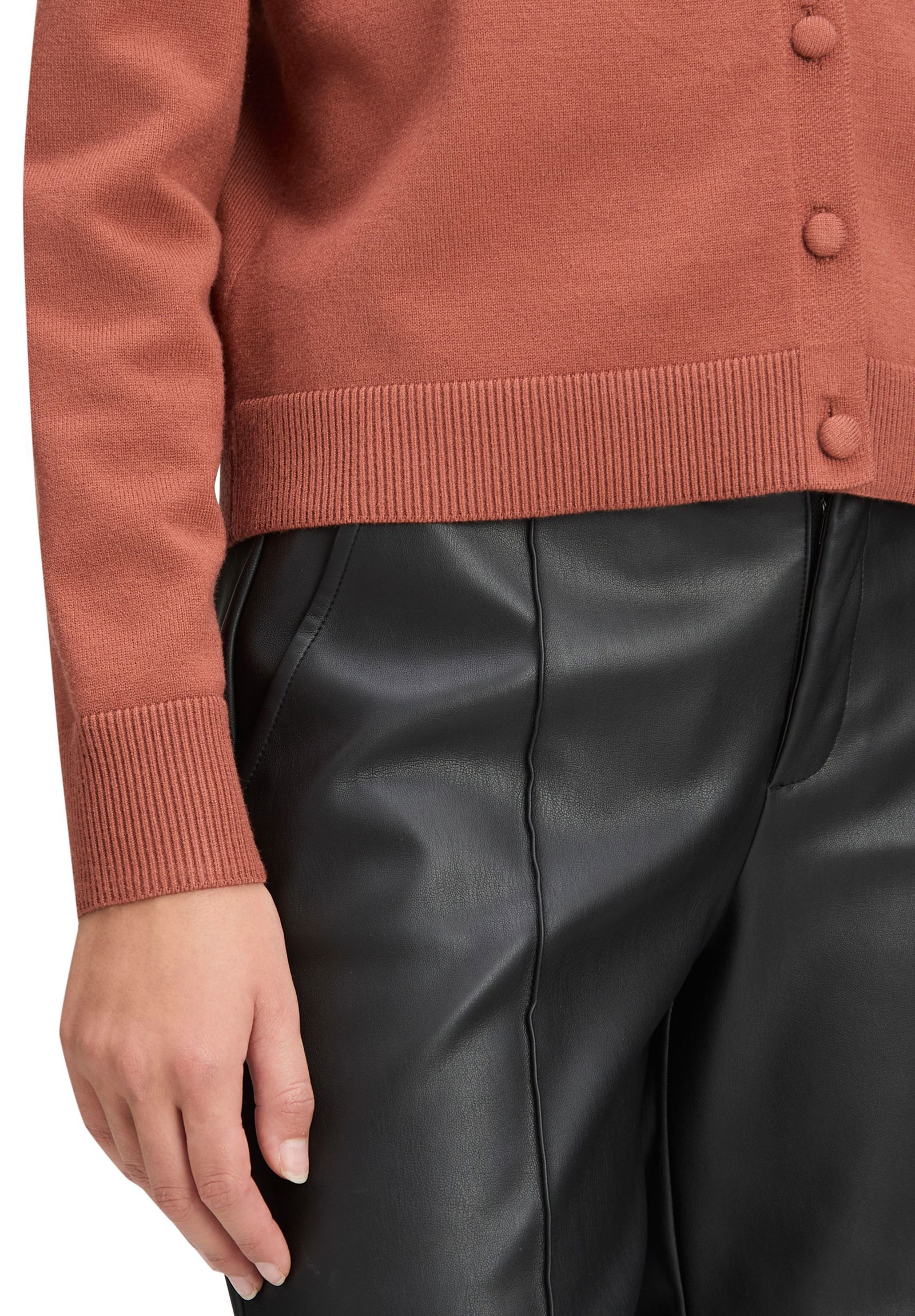 |  Strickjacke Kurz 1/1 Arm, Chutney | 42 | terra cotta