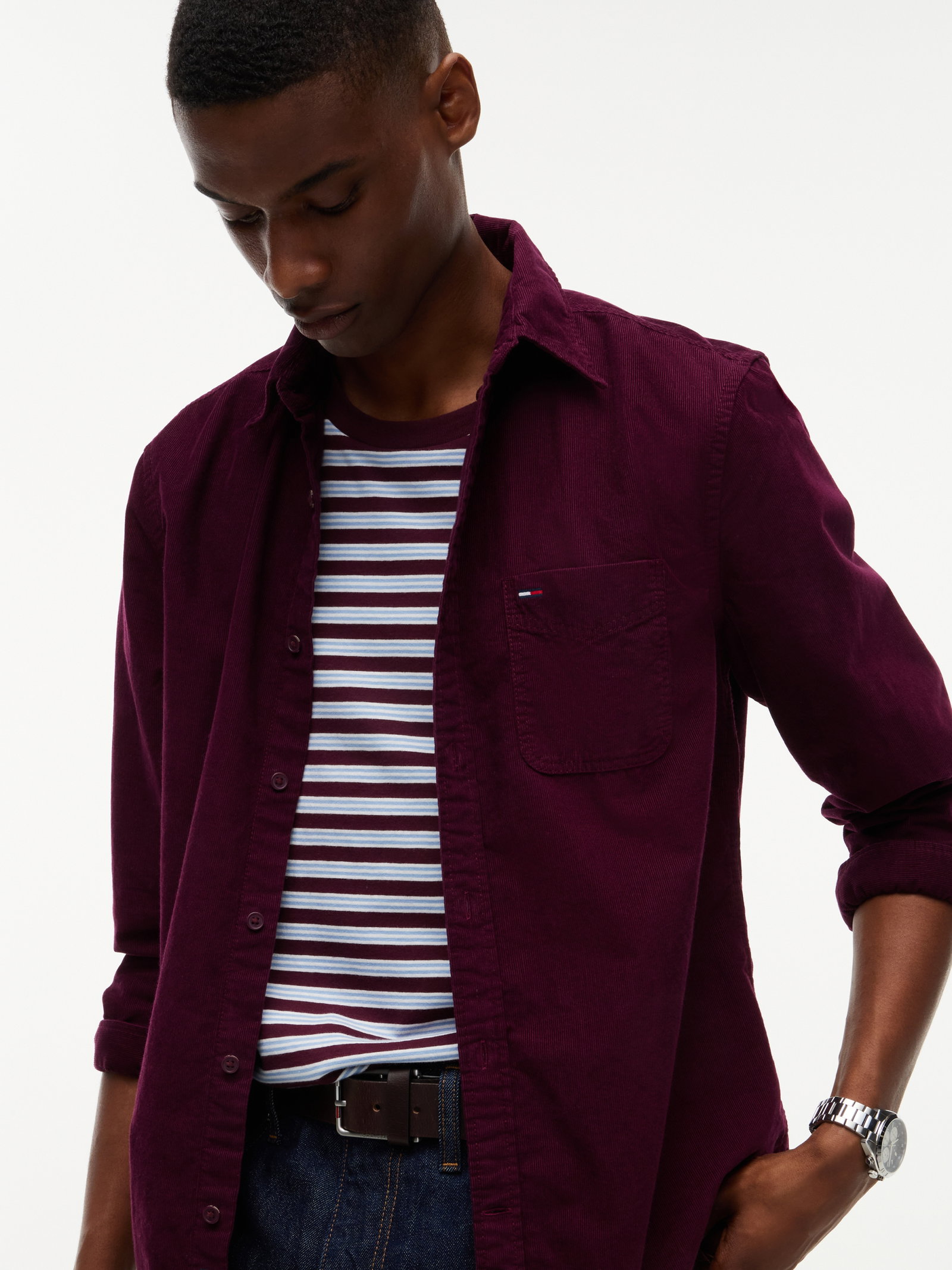 TJM REG BABY CORDUROY SHIRT EXT, PU #3