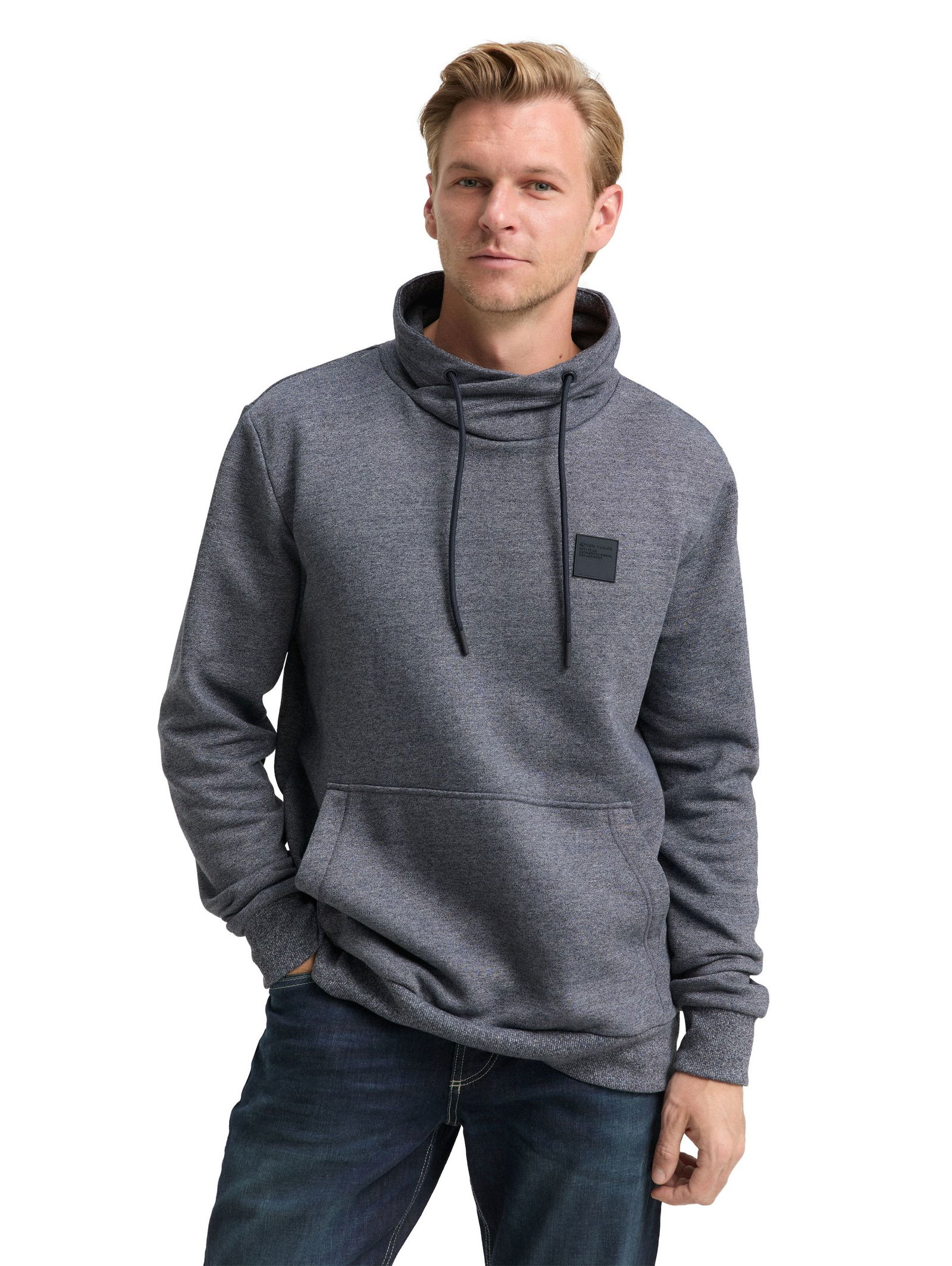 Tom Tailor | Tom Tailor Sweatshirt | L | navy grindle structure