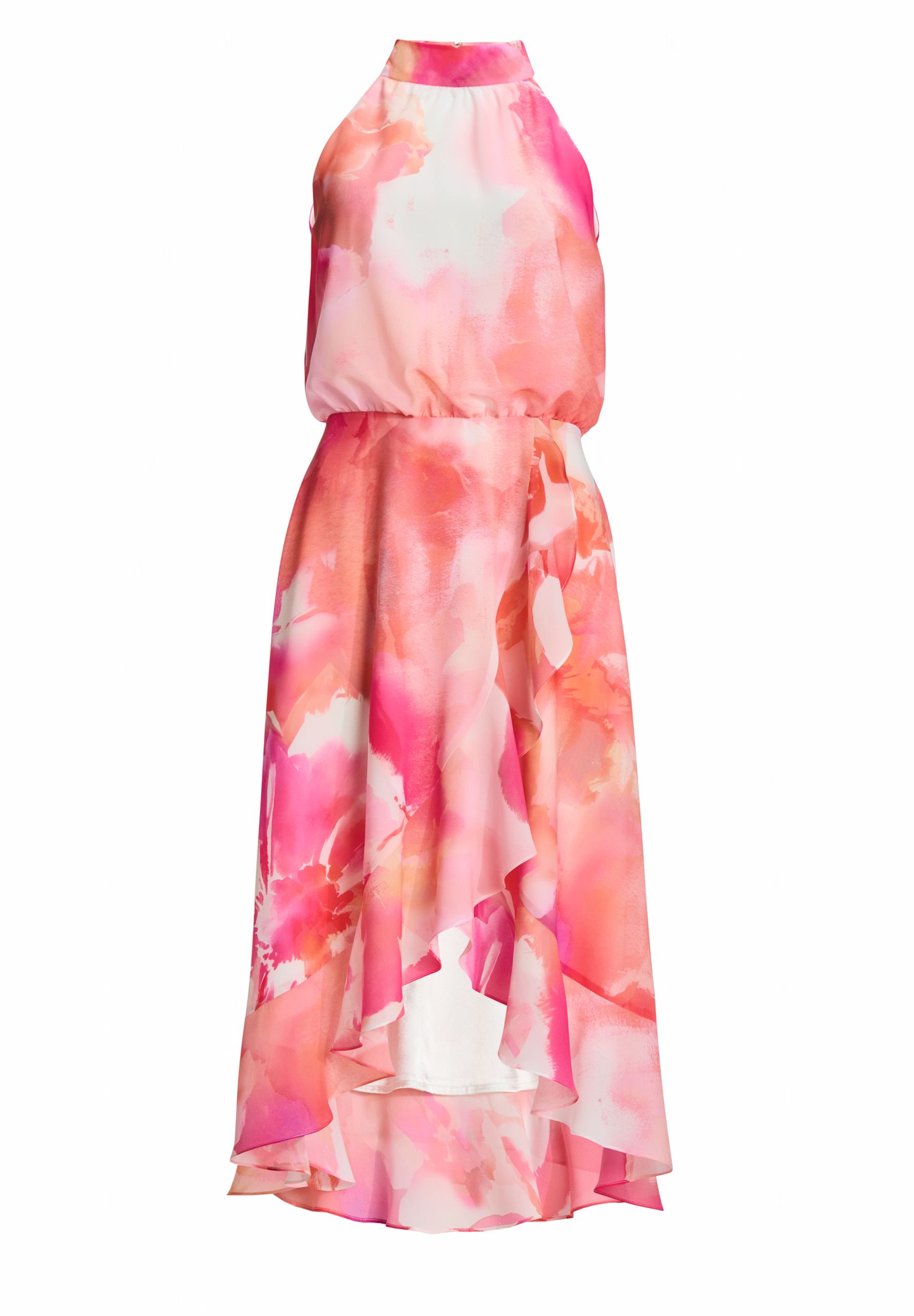 SWING |  SWING Langes Kleid  | 36 | hibiskus pink / multi