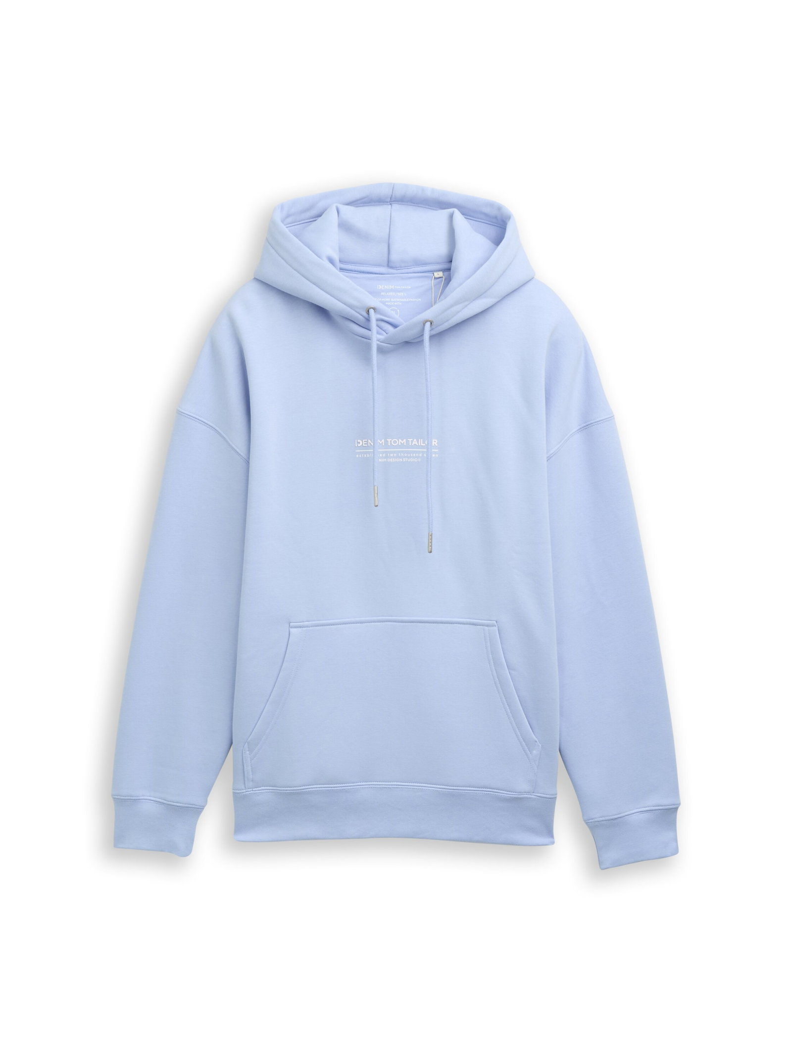 Relaxed Hoodie Sweatshirt mit Logo-Print #1