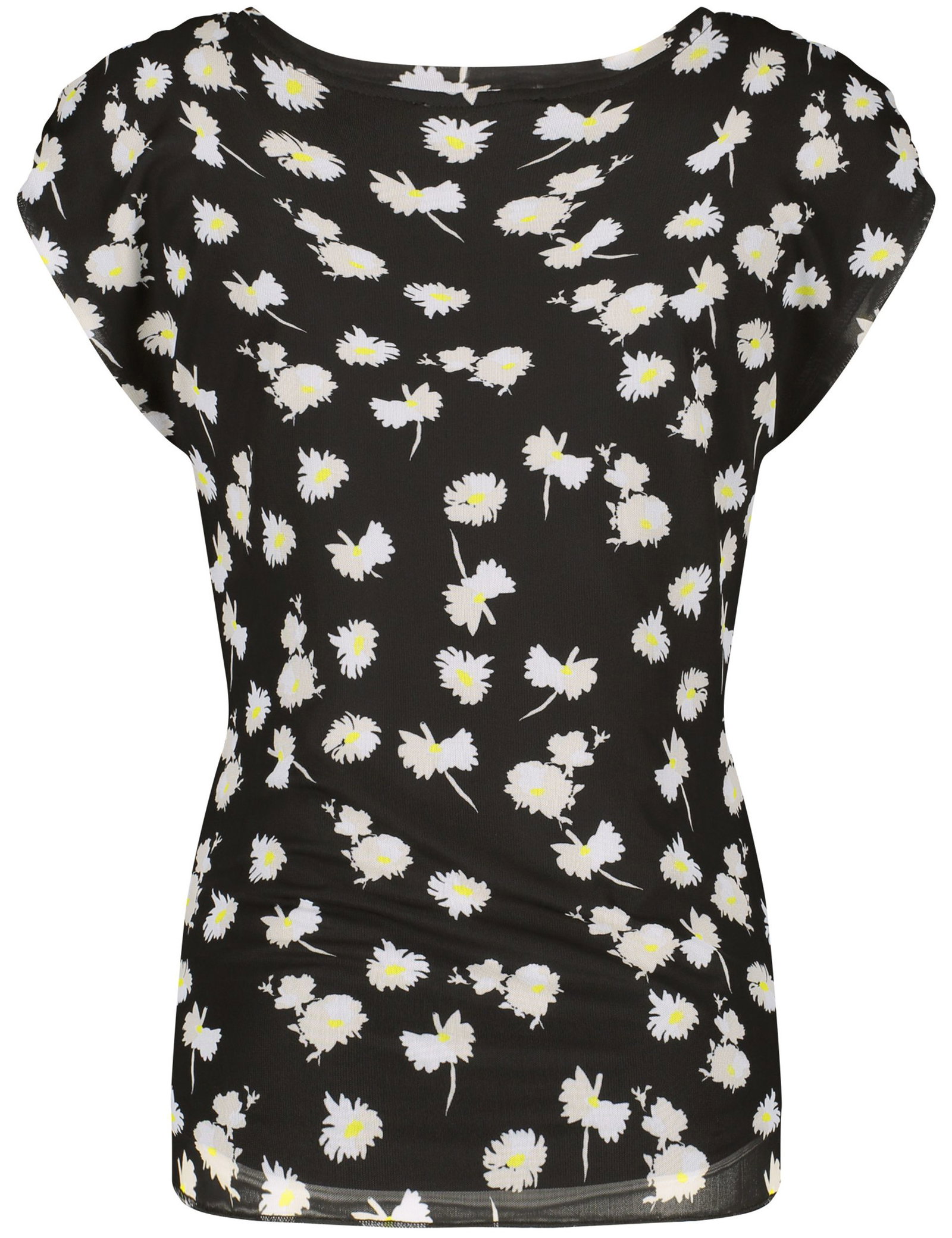 Softes Mesh-Shirt mit Raffungen