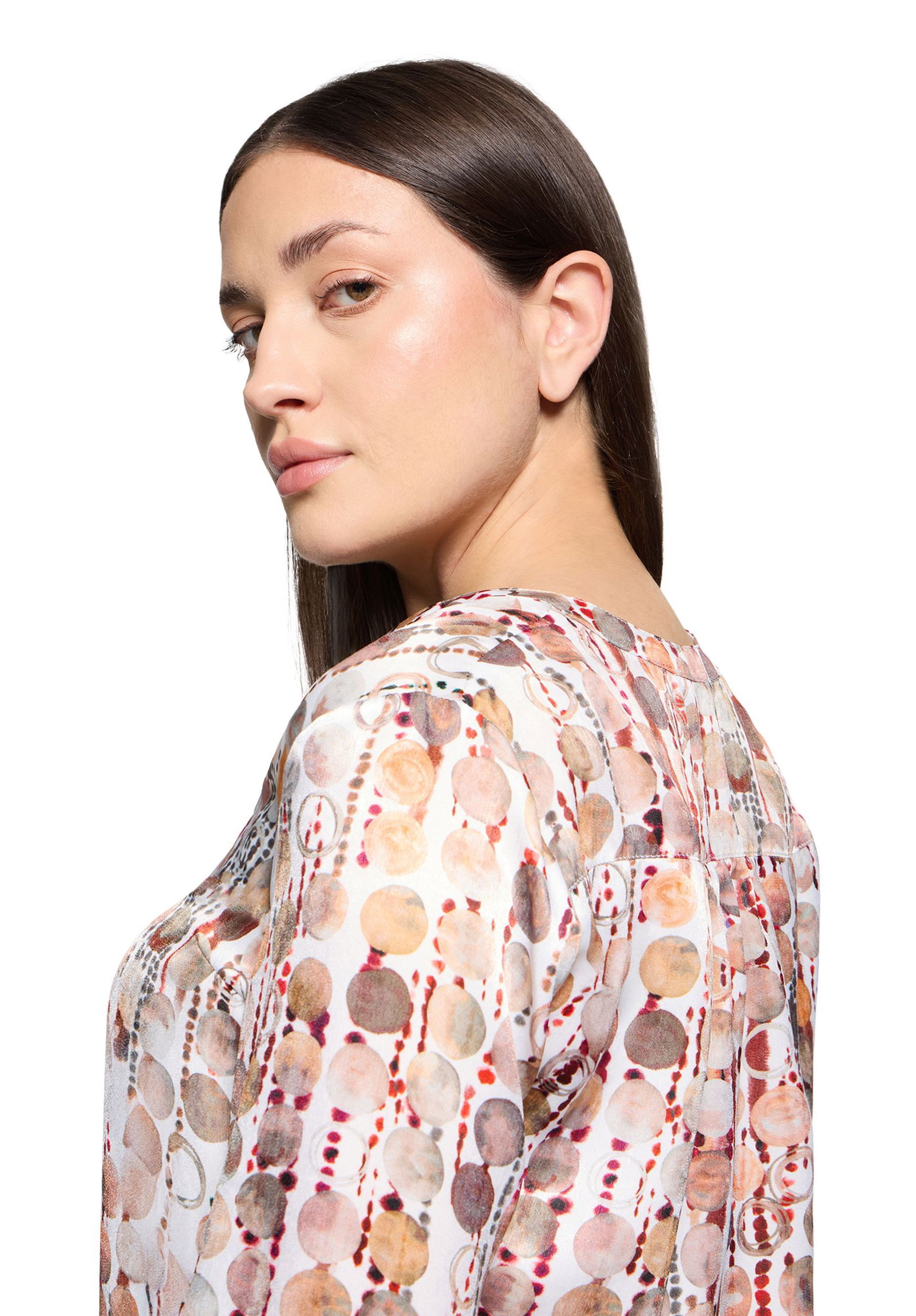 Cartoon |  Cartoon Druckbluse  | 40 | brown/red