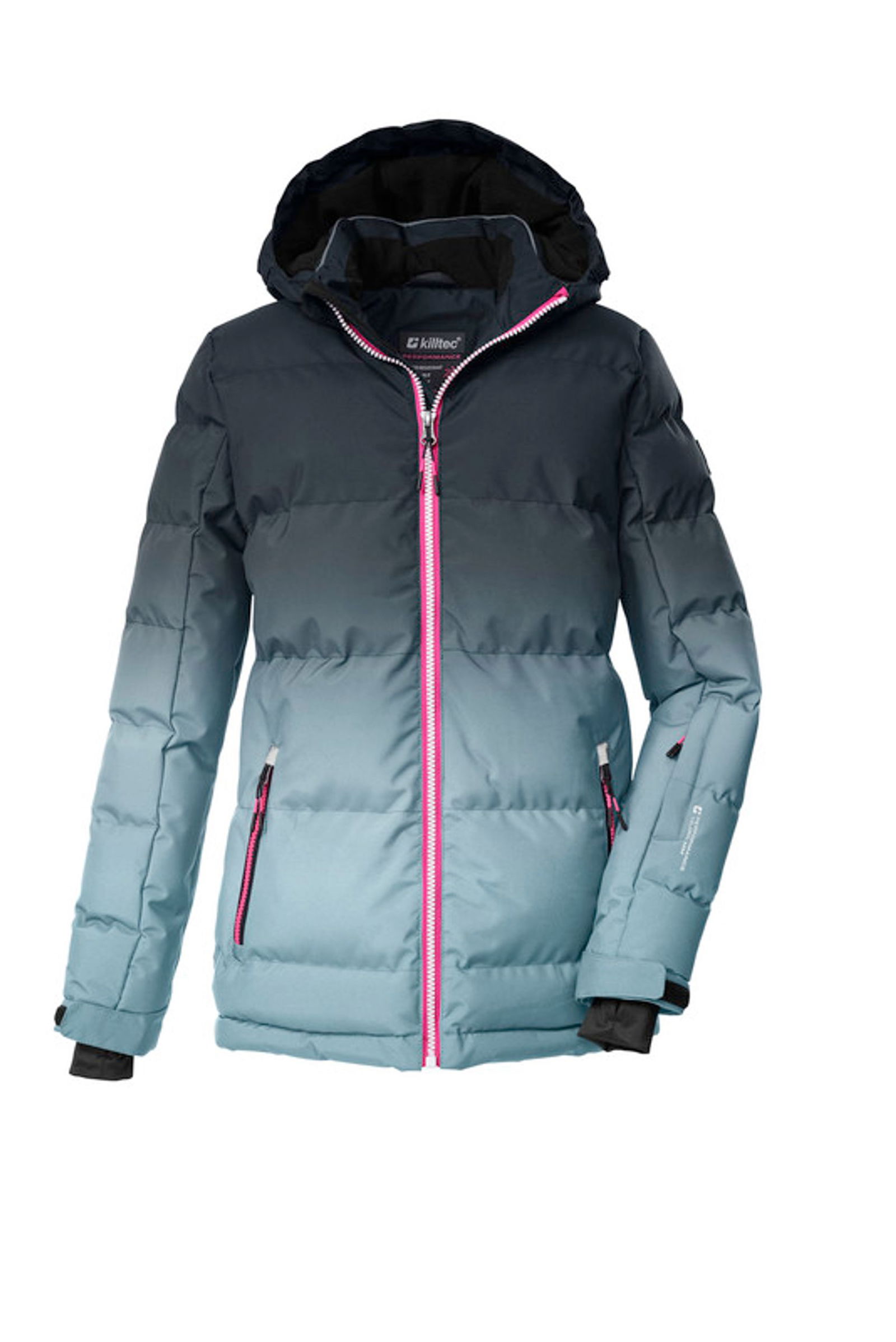 1954a0e54f4cf33b165fd755875c7f4c Killtec | Killtec Jacke in Daunenoptik mit Kapuze und Schneefang | 164 | pink