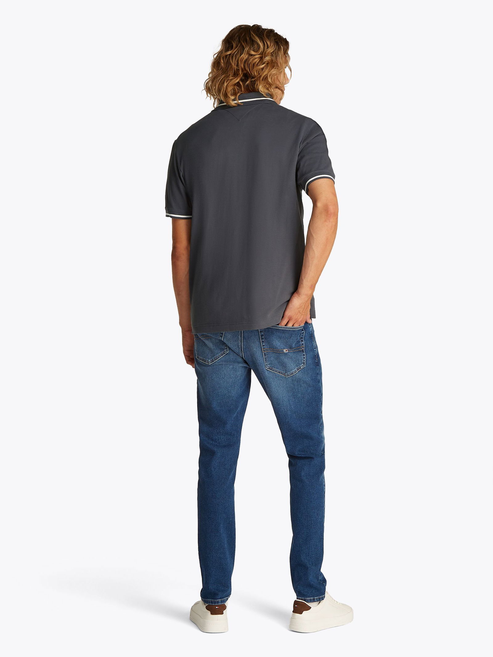 Tommy Jeans | Tommy Jeans Poloshirt | L | washed black