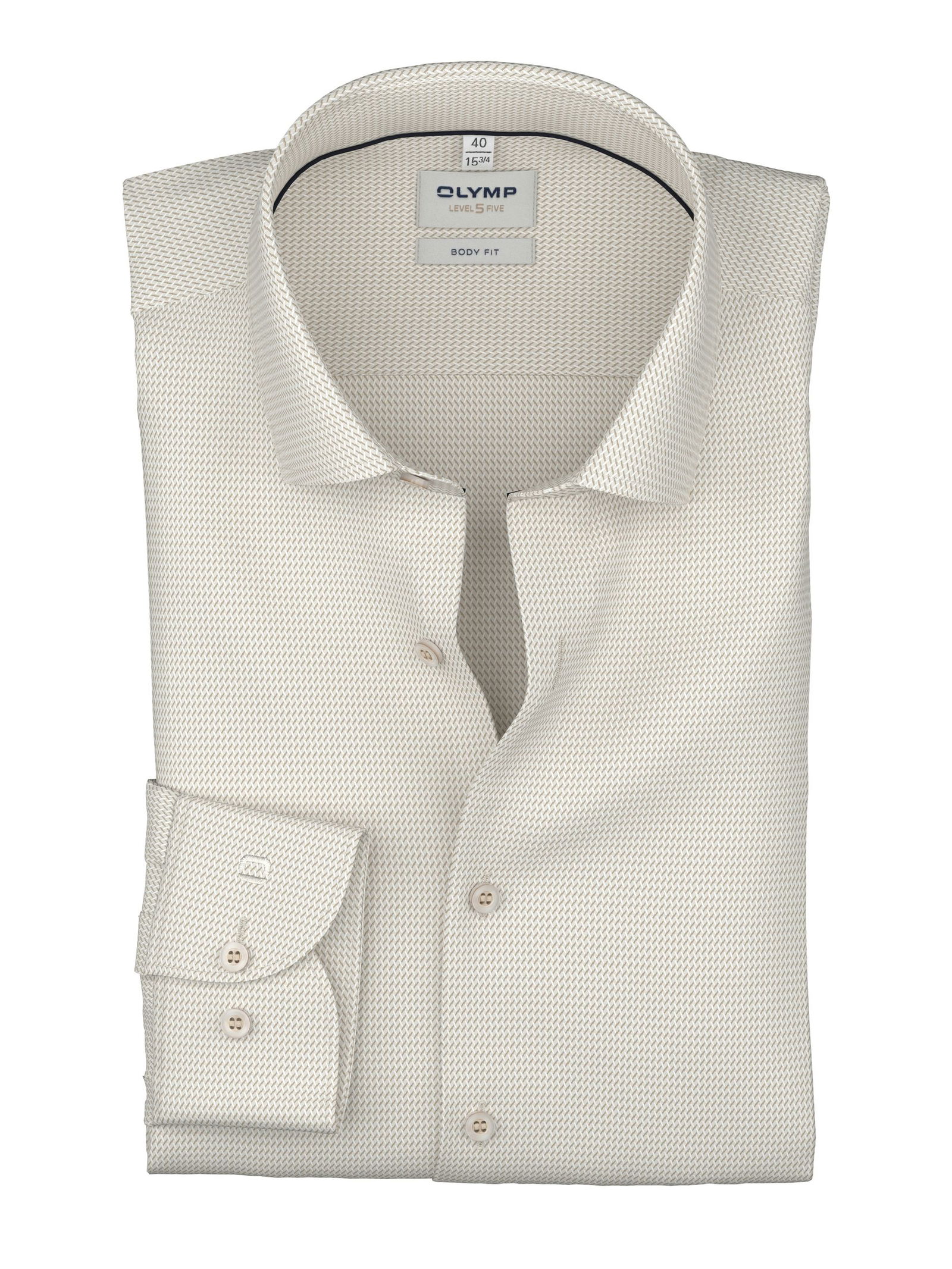 Olymp |  Olymp Hemd Slim Fit  | 44 | beige