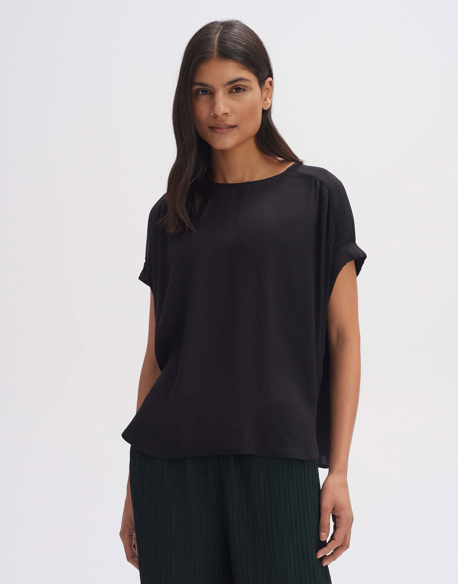 111be8fb340456d1880dc9e1fa91c71e Opus | Opus Druckbluse | M | black