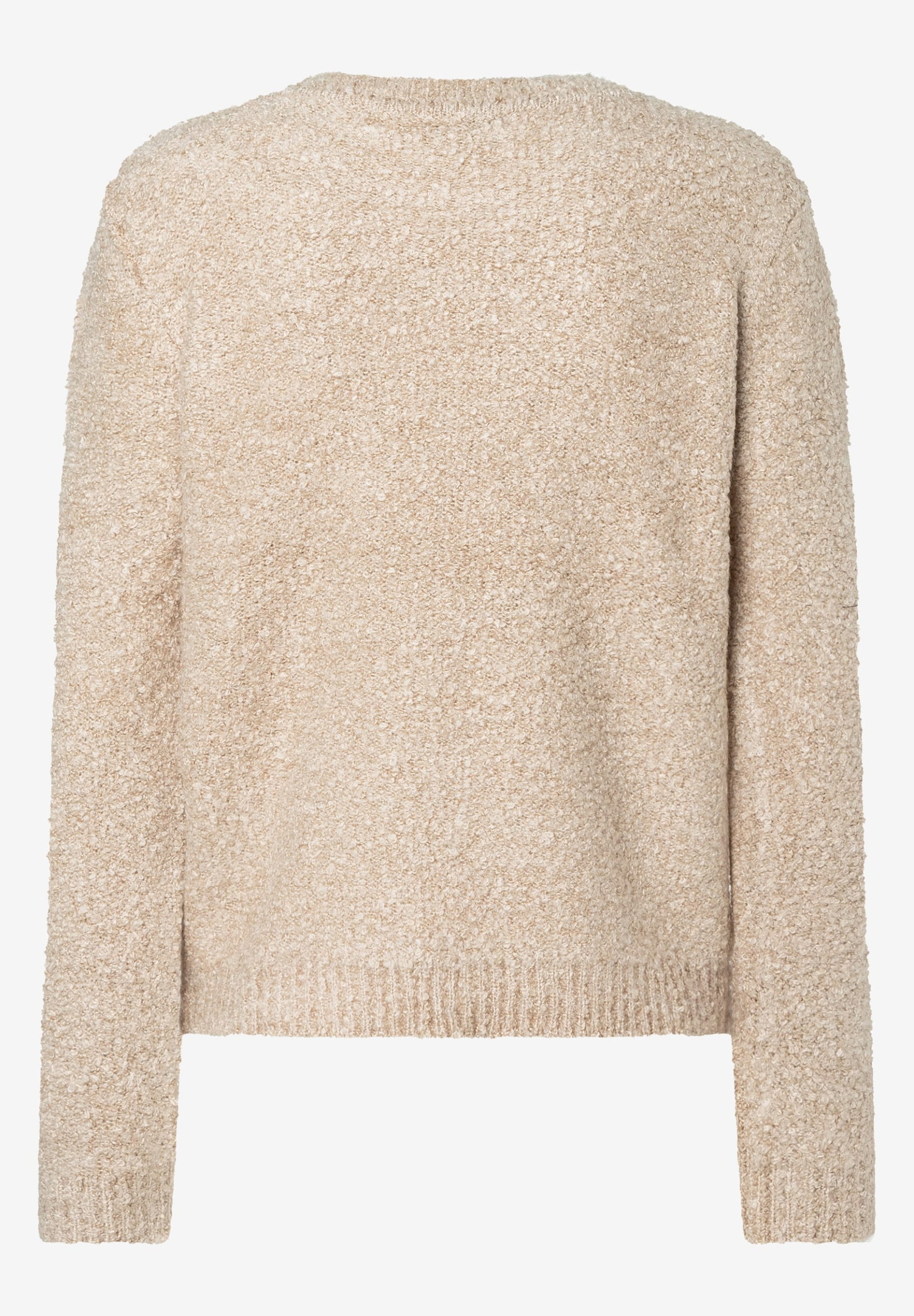 Bouclé Pullover, almond melange #2