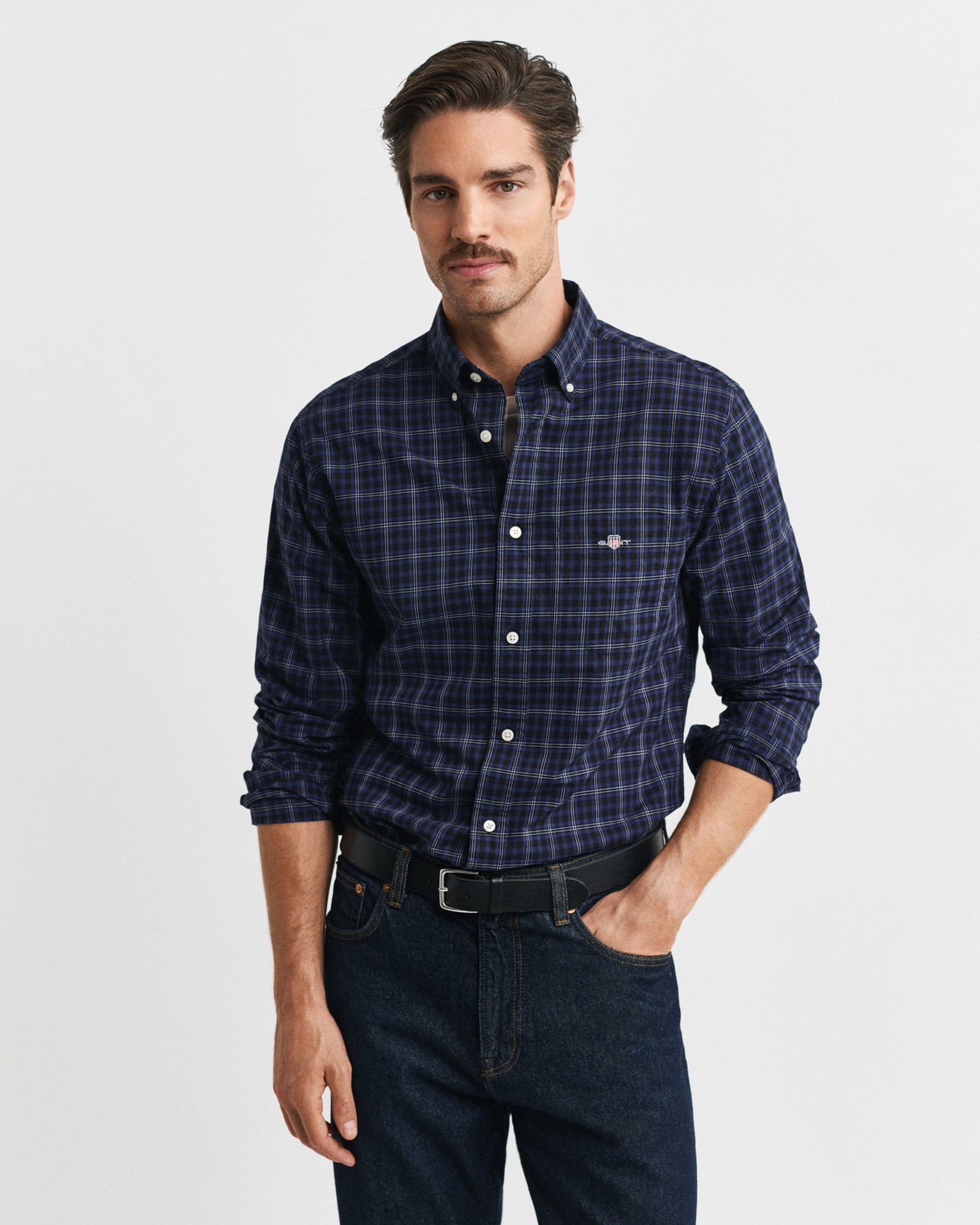 Gant |  Gant Hemd Modern Fit  | M | persian blue