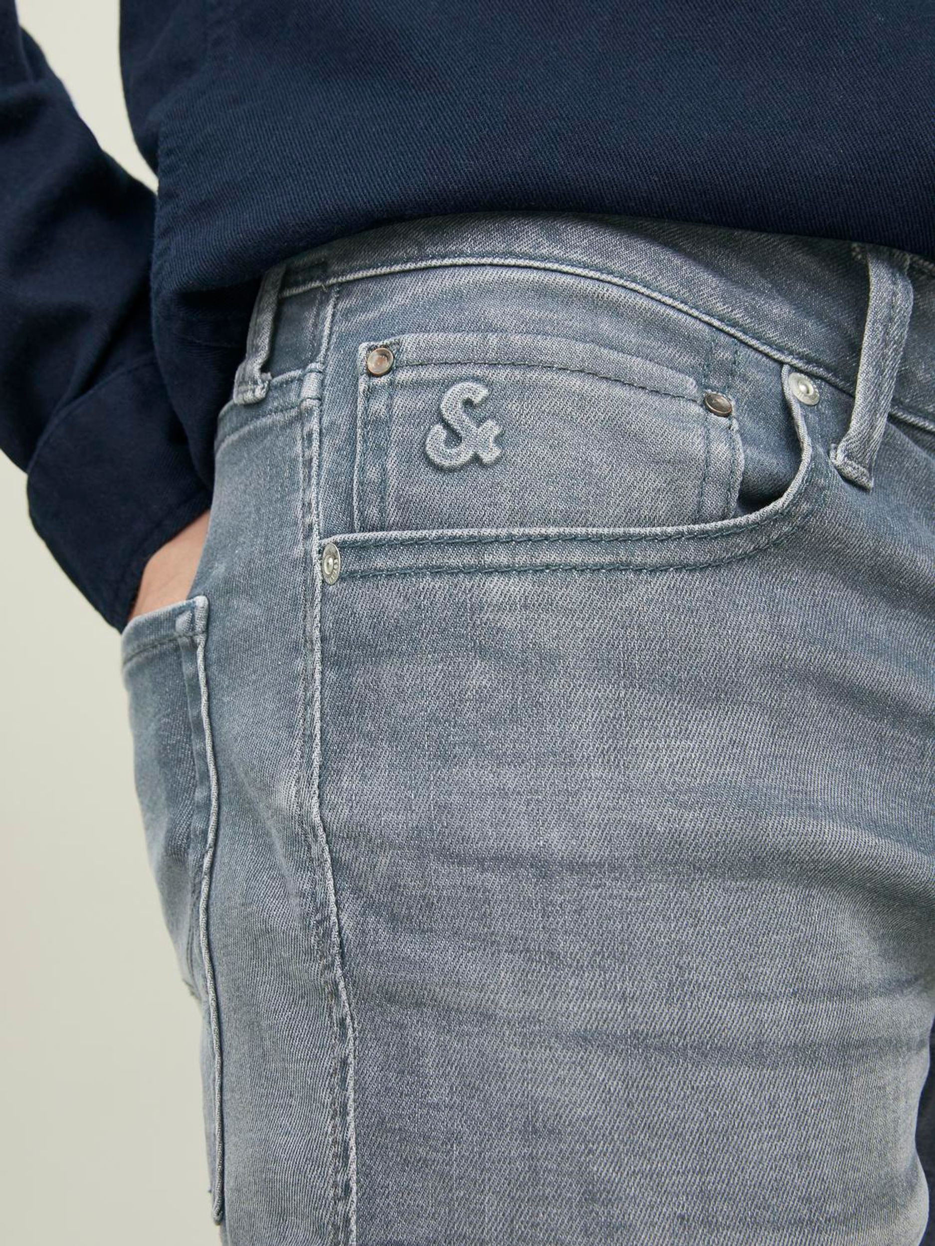 Jack&Jones |  Jack&Jones Straight Leg Jeans  | 34/32 | grey denim