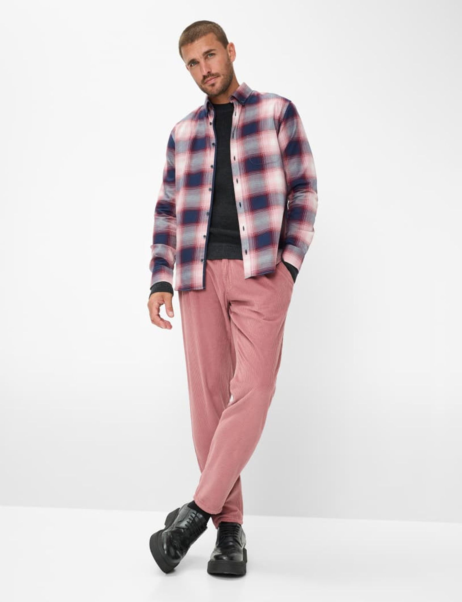 Brax | Brax Hemd Regular Fit | M | orchid