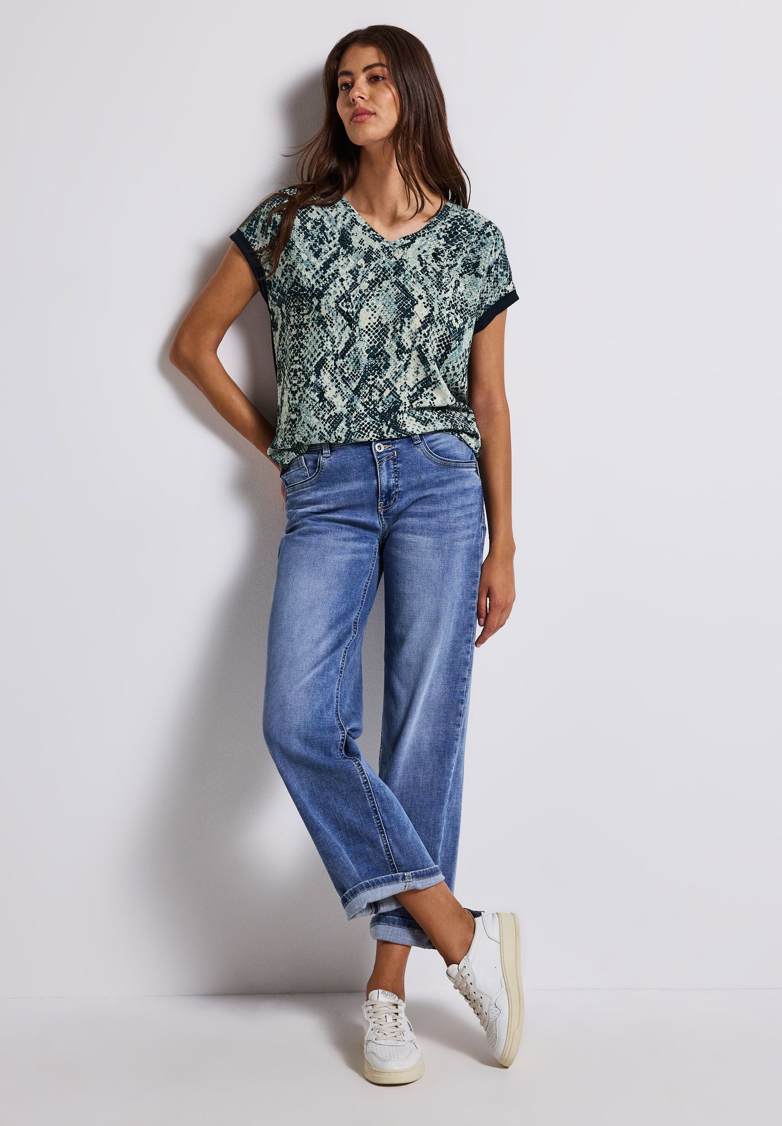 748d146cb287b2fa80e981895a19a132 Street One | Street One Druckbluse | 42 | 4565_37020