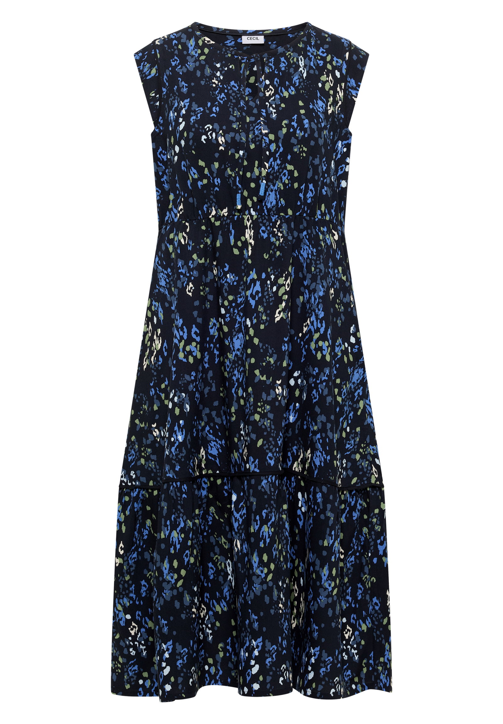 TOS Medi Print Dress, urban dark blue #1