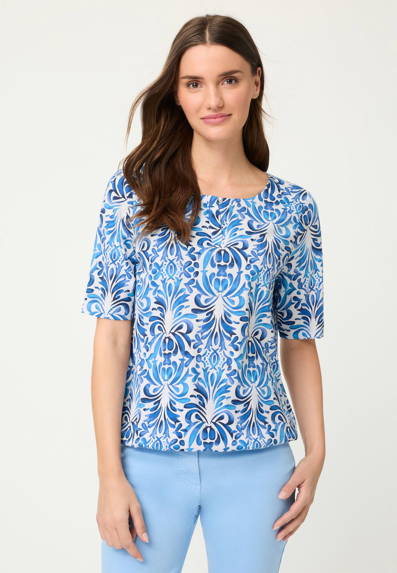 Olsen |  T-Shirt Short Sleeves | 40 | bay blue