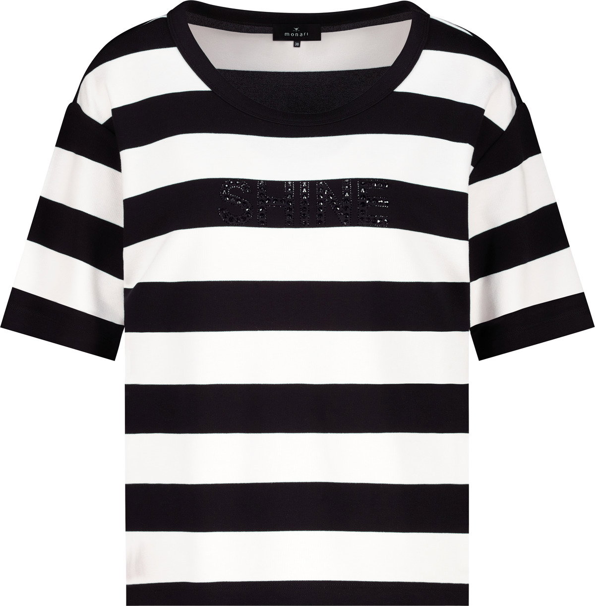 T-Shirt, schwarz ringel #1