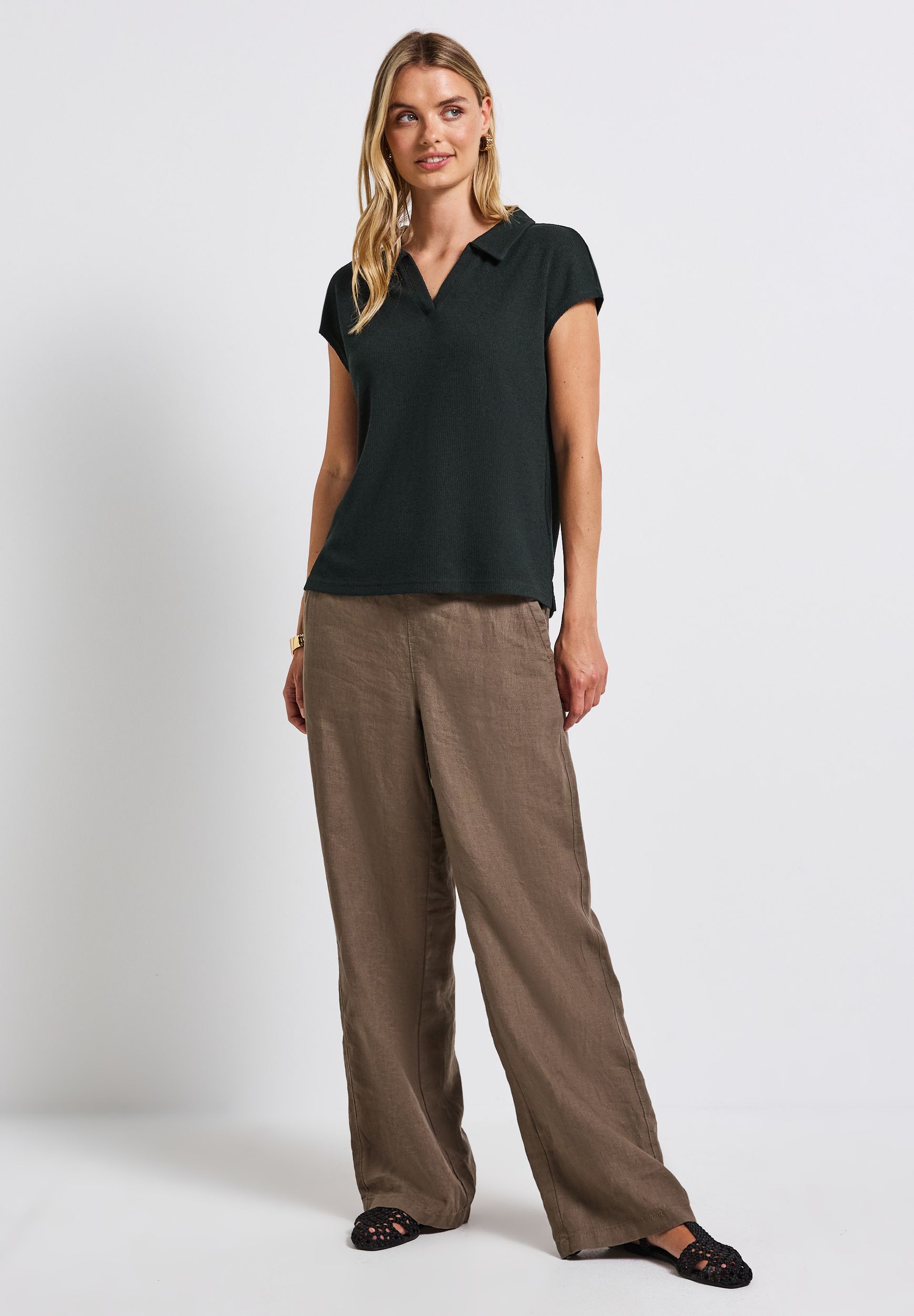  |  Strick-Look Poloshirt | 38