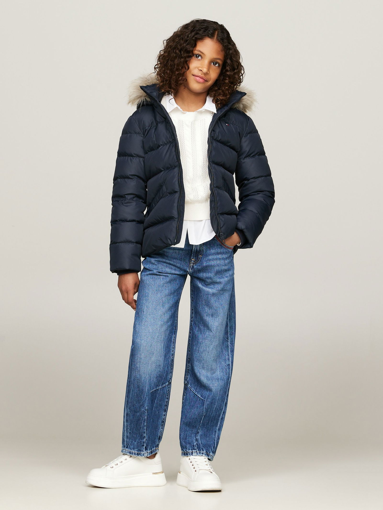 Tommy hilfiger basic down hood jacket hotsell